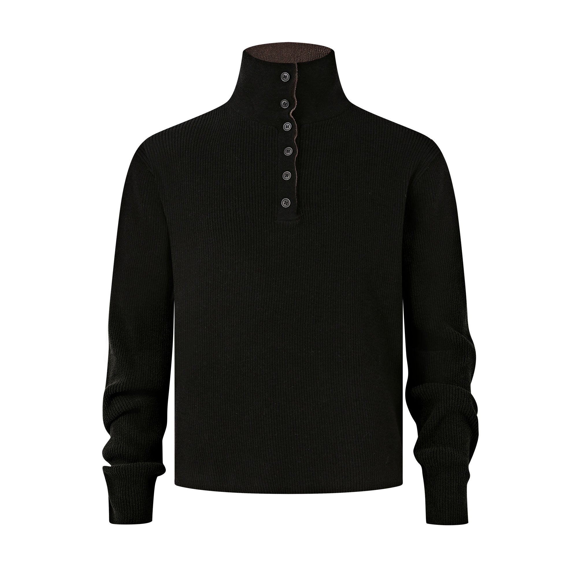 KREATE Contrast Layered Collar Ribbed Sweater, premium urban and streetwear designers apparel on PROJECTISR.com, KREATE