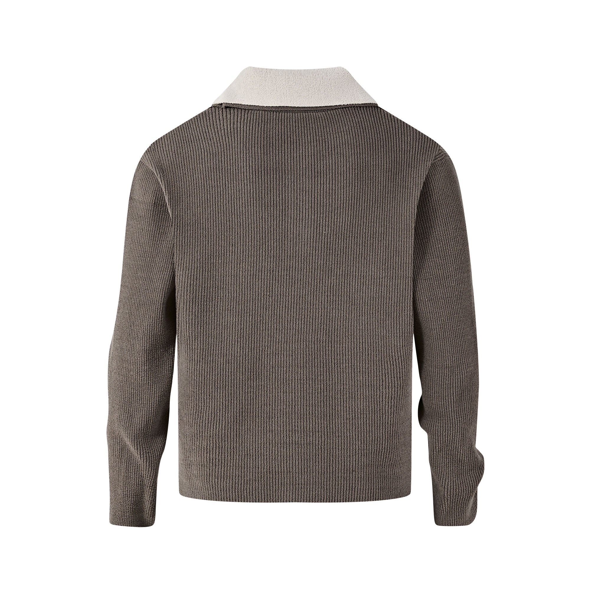 KREATE Contrast Layered Collar Ribbed Sweater, premium urban and streetwear designers apparel on PROJECTISR.com, KREATE
