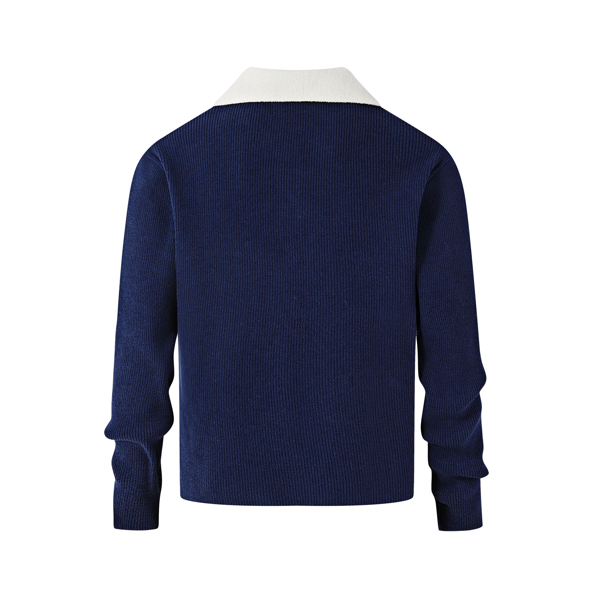 KREATE Contrast Layered Collar Ribbed Sweater, premium urban and streetwear designers apparel on PROJECTISR.com, KREATE