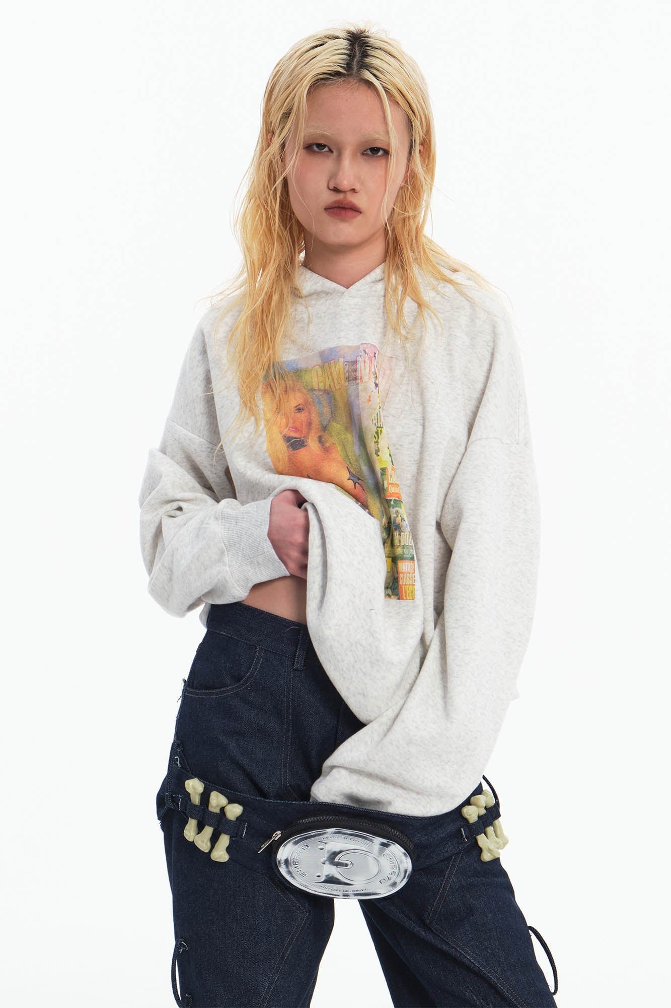 EMBRYO Rebel Girl Graphics Oversized Hoodie