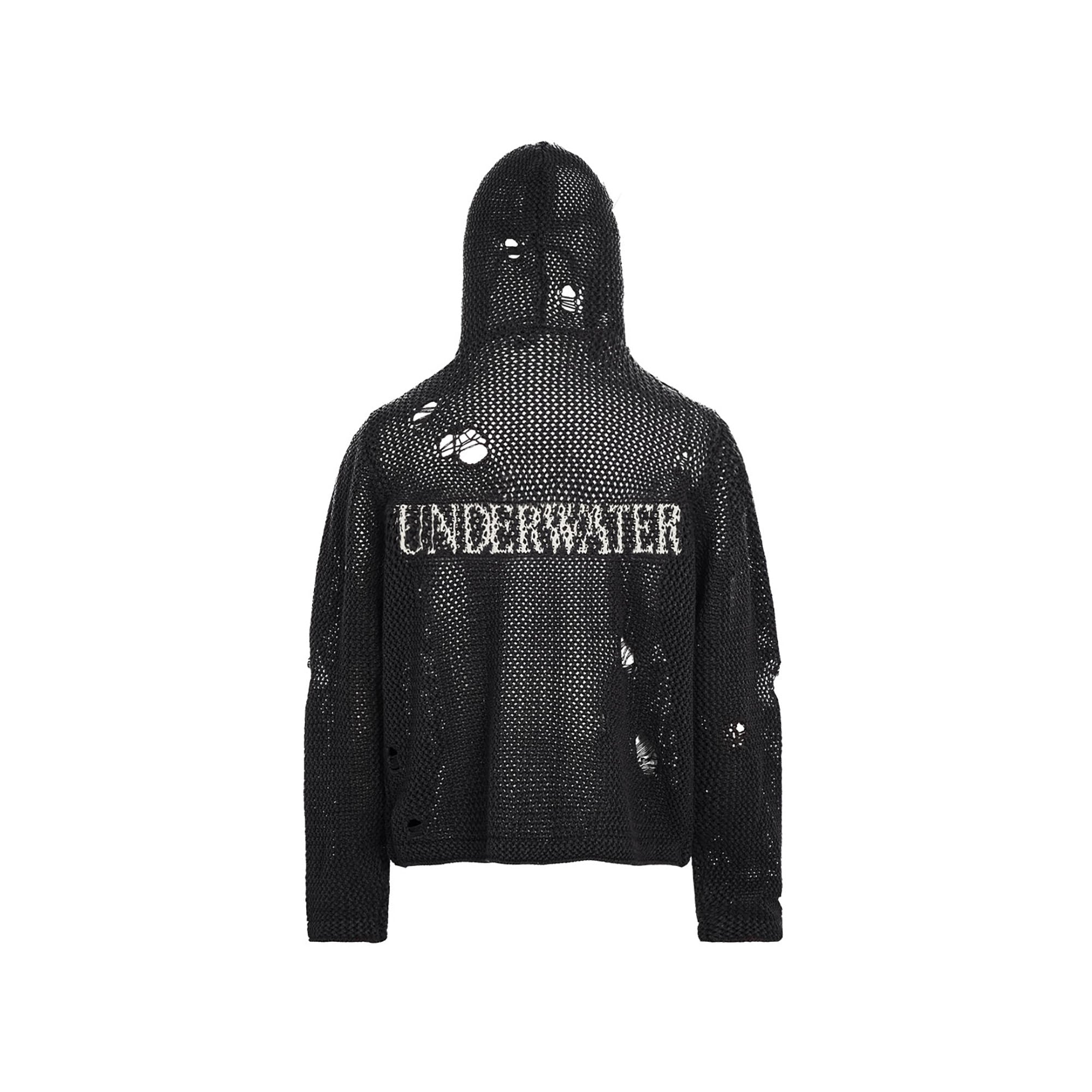 UNDERWATER Hellbound Wing Hooded Zip-Up Cardigan