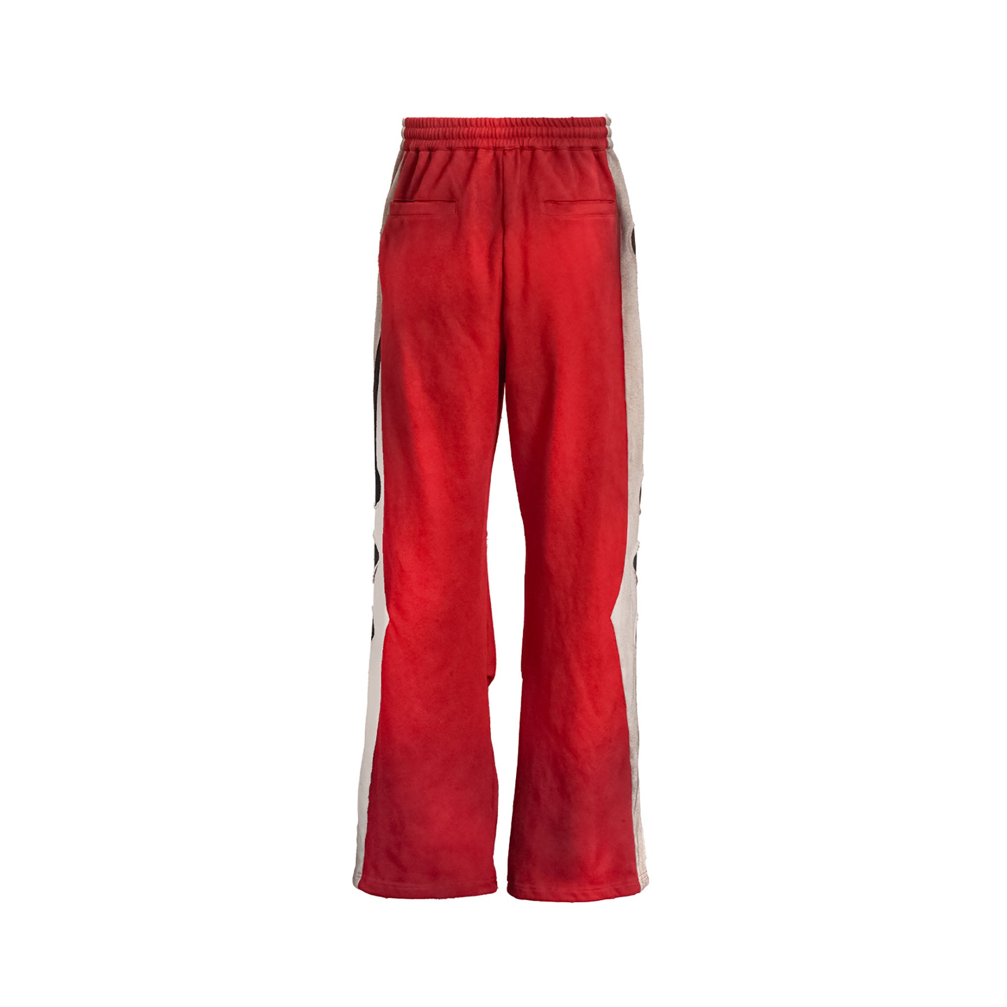 UNDERWATER Skeleton Distressed Contrast Panel Sweatpants