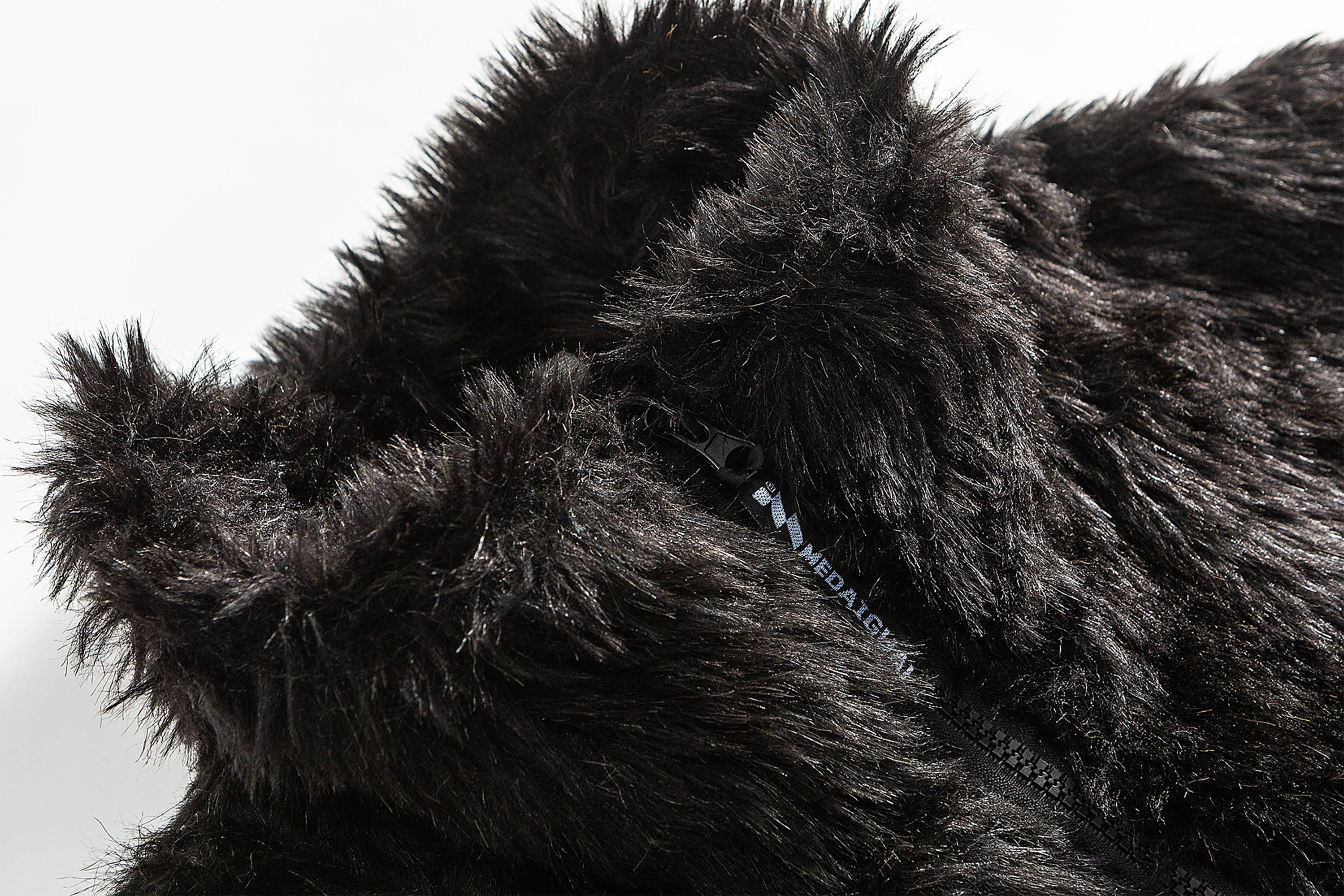 ME DA IGUAL Shaggy Multi-Pocket Faux Fur Jacket