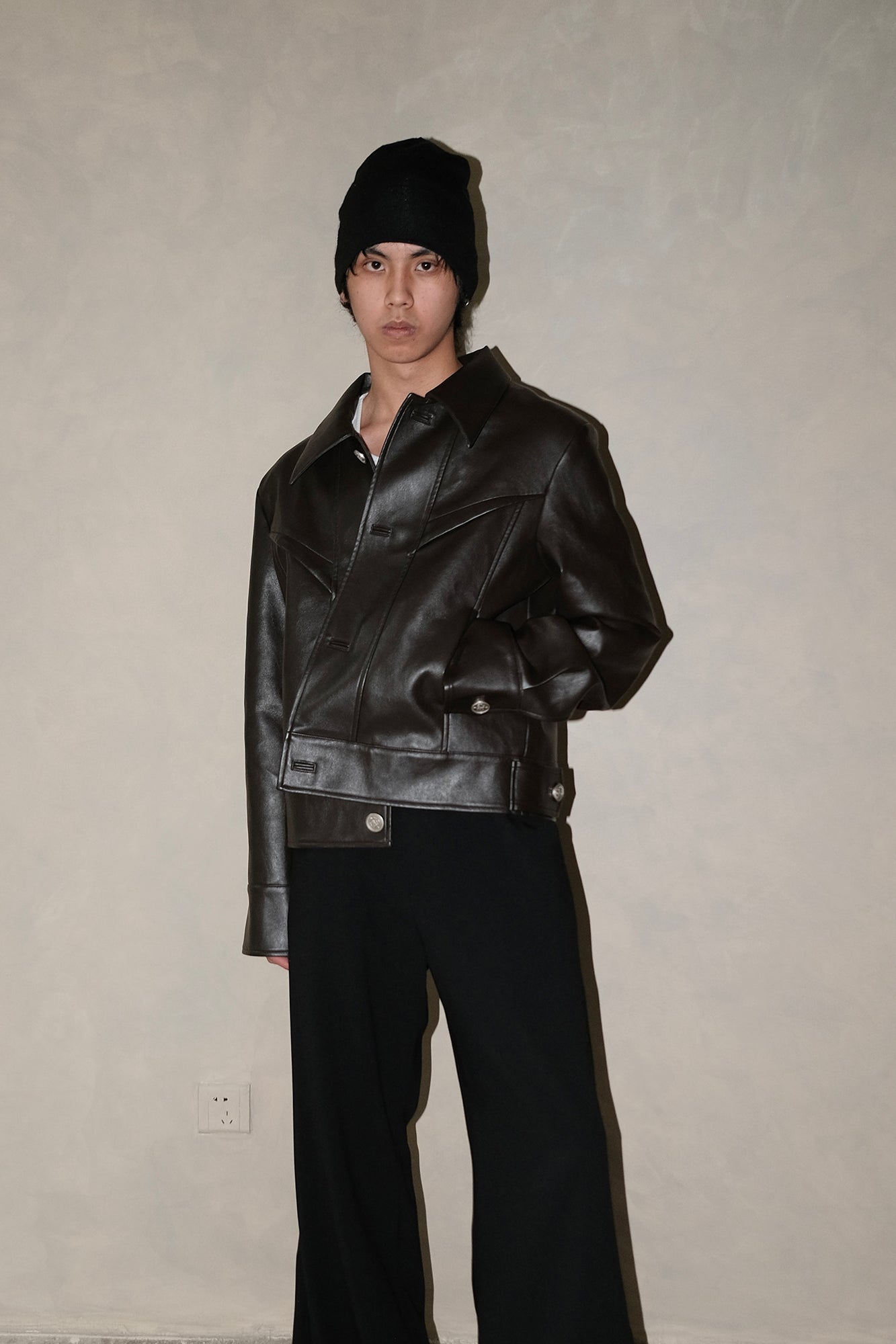 IN EXISTENCE Essential Paneled PU Jacket