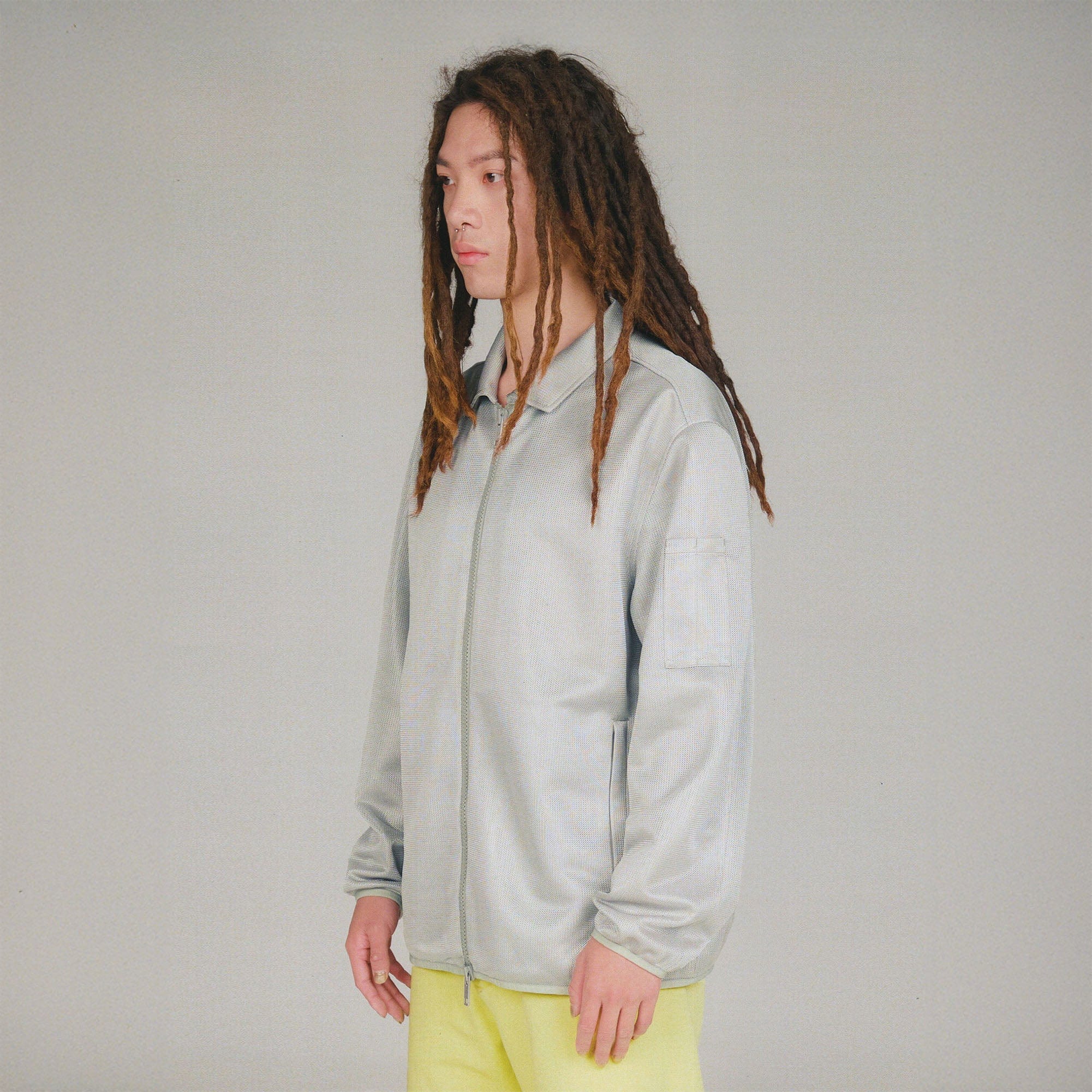 URBAN+FOREST Textured Mesh Utility Jacket, premium urban and streetwear designers apparel on PROJECTISR.com, URBAN+FOREST