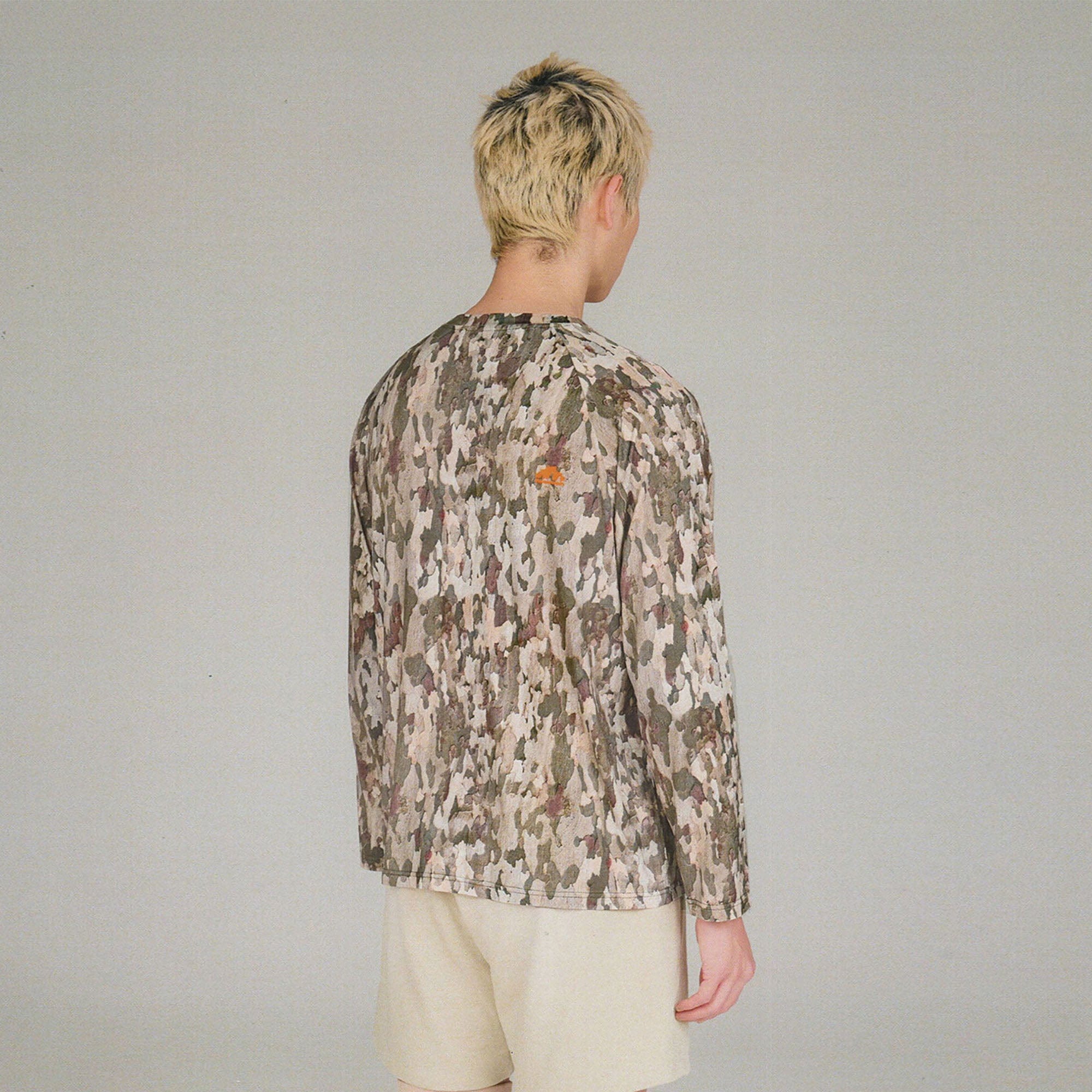 URBAN+FOREST Bark Camo Bamboo-Blend Tee, premium urban and streetwear designers apparel on PROJECTISR.com, URBAN+FOREST