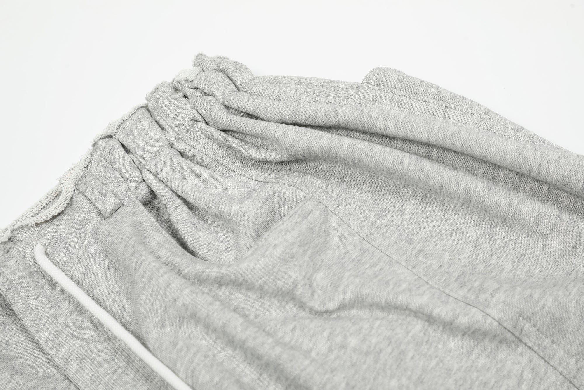 CLP Middle Spliced Ruched-Waist Sweatpants