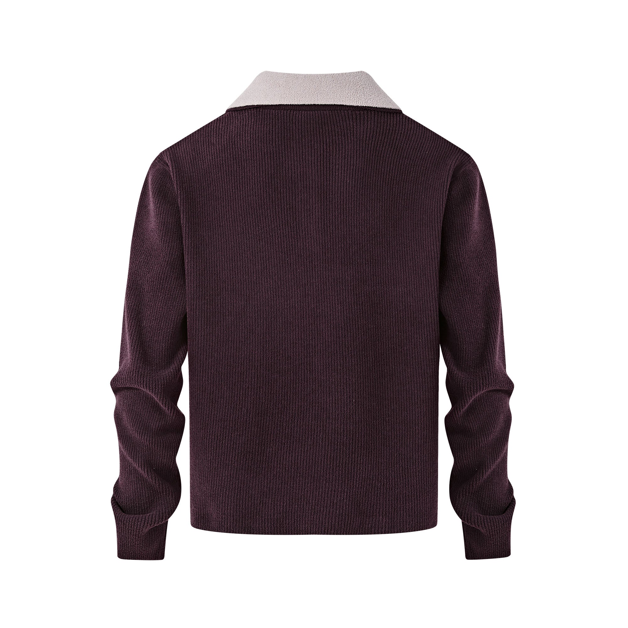 KREATE Contrast Layered Collar Ribbed Sweater, premium urban and streetwear designers apparel on PROJECTISR.com, KREATE