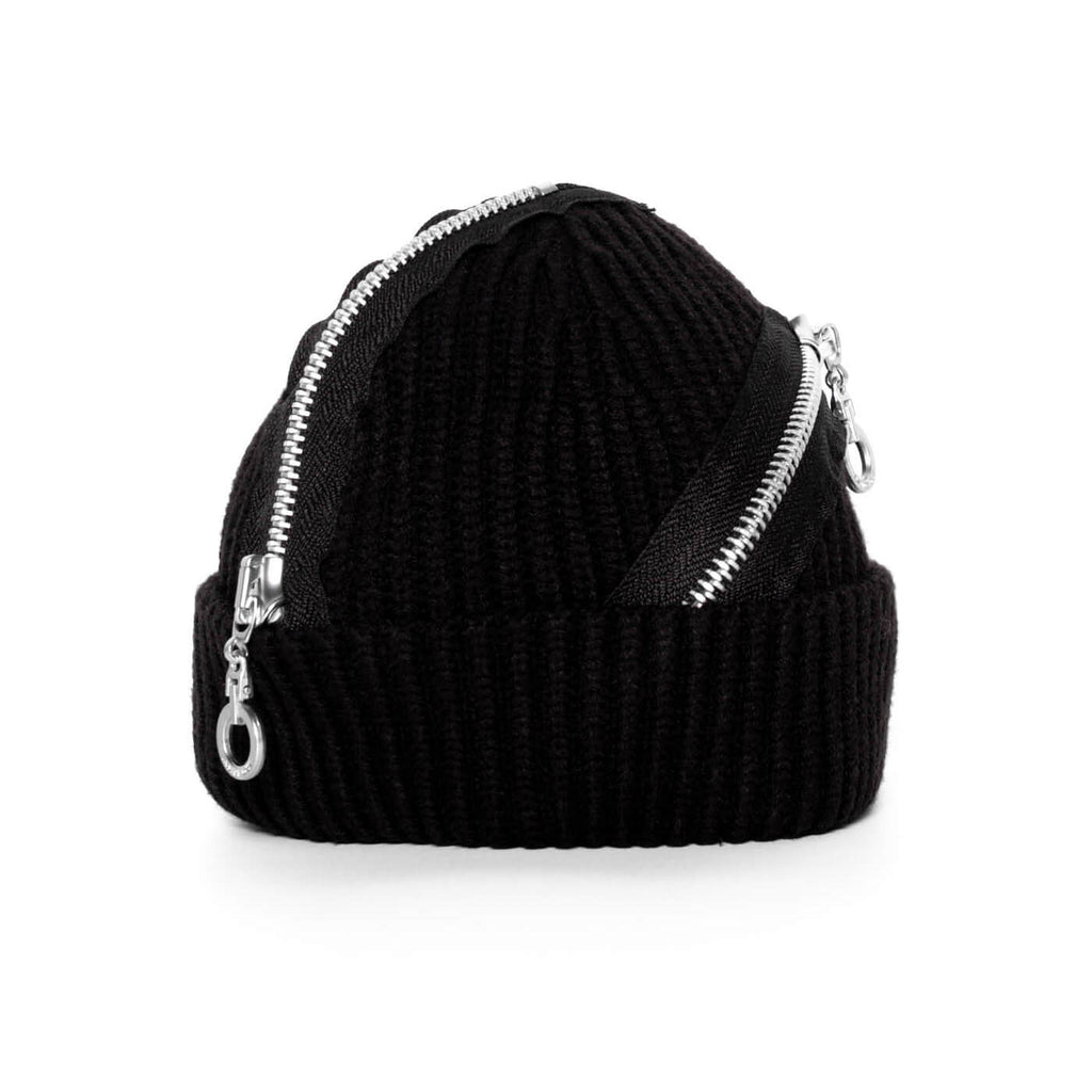 INSIDE OUT Zippered Beanie