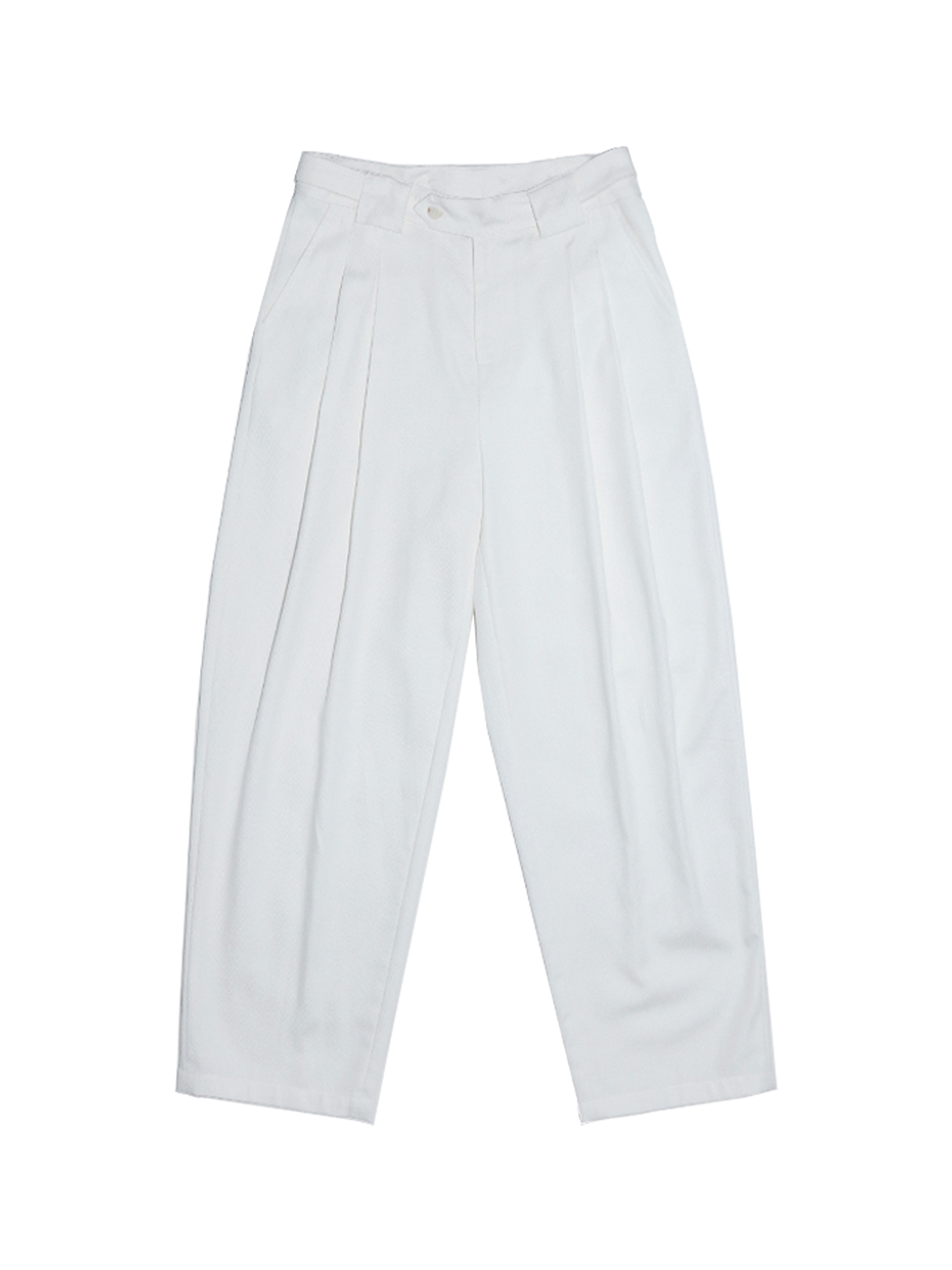 ASSEEN Essential Draped Linen-Blend Trousers