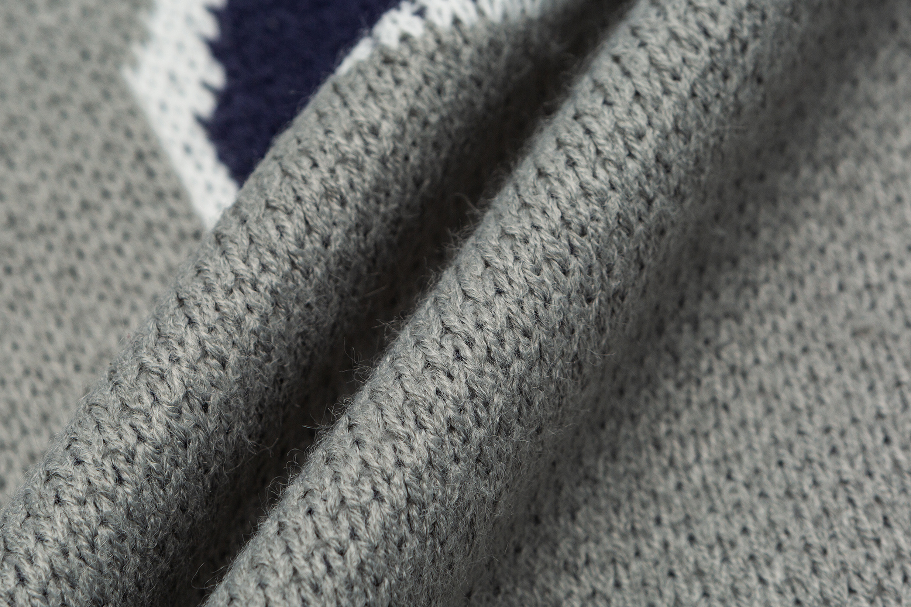 ME DA IGUAL Number-Jacquard Knit Zip Hoodie