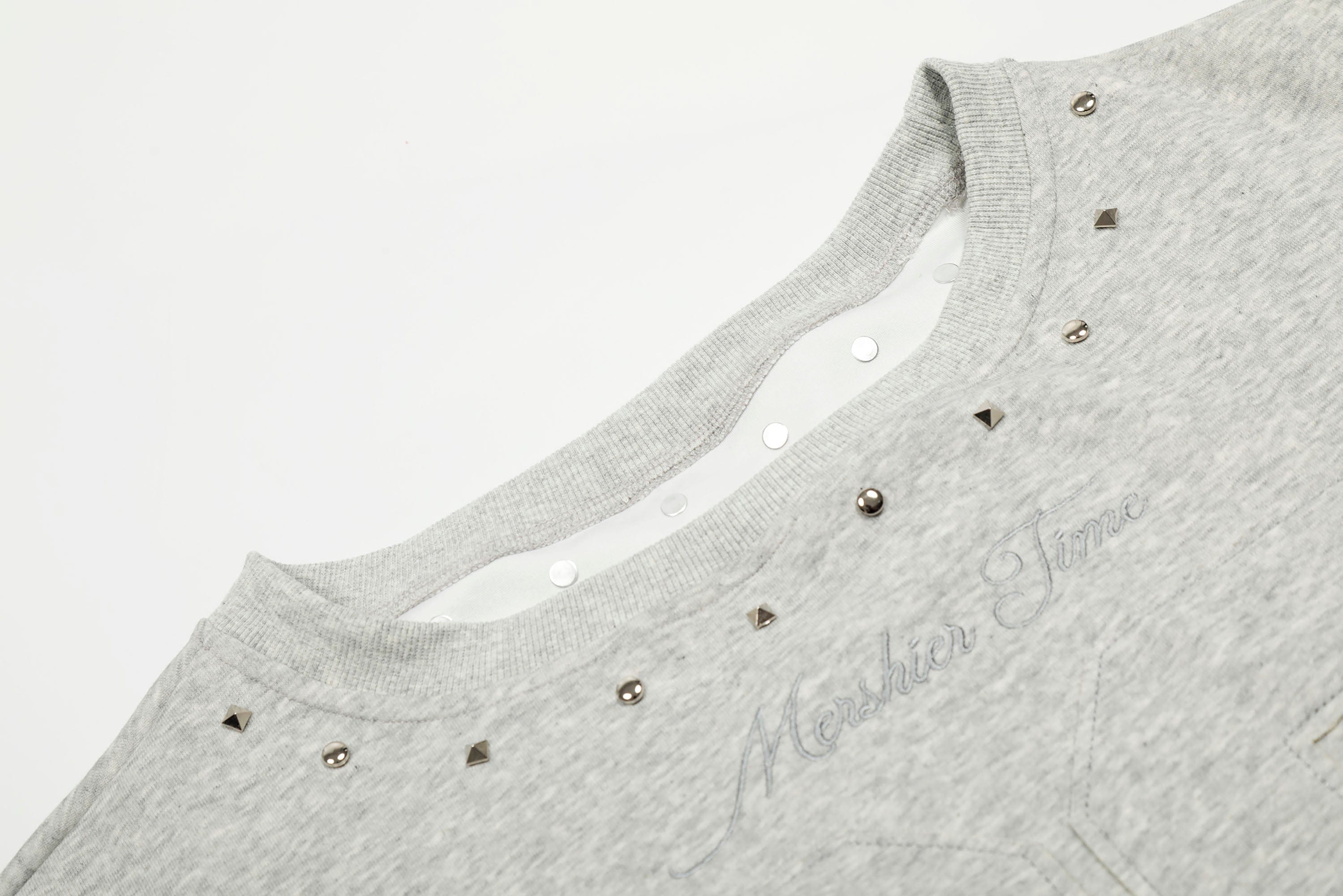 CLP No.96 Patch Studded Sweatshirt, premium urban and streetwear designers apparel on PROJECTISR.com, CLP
