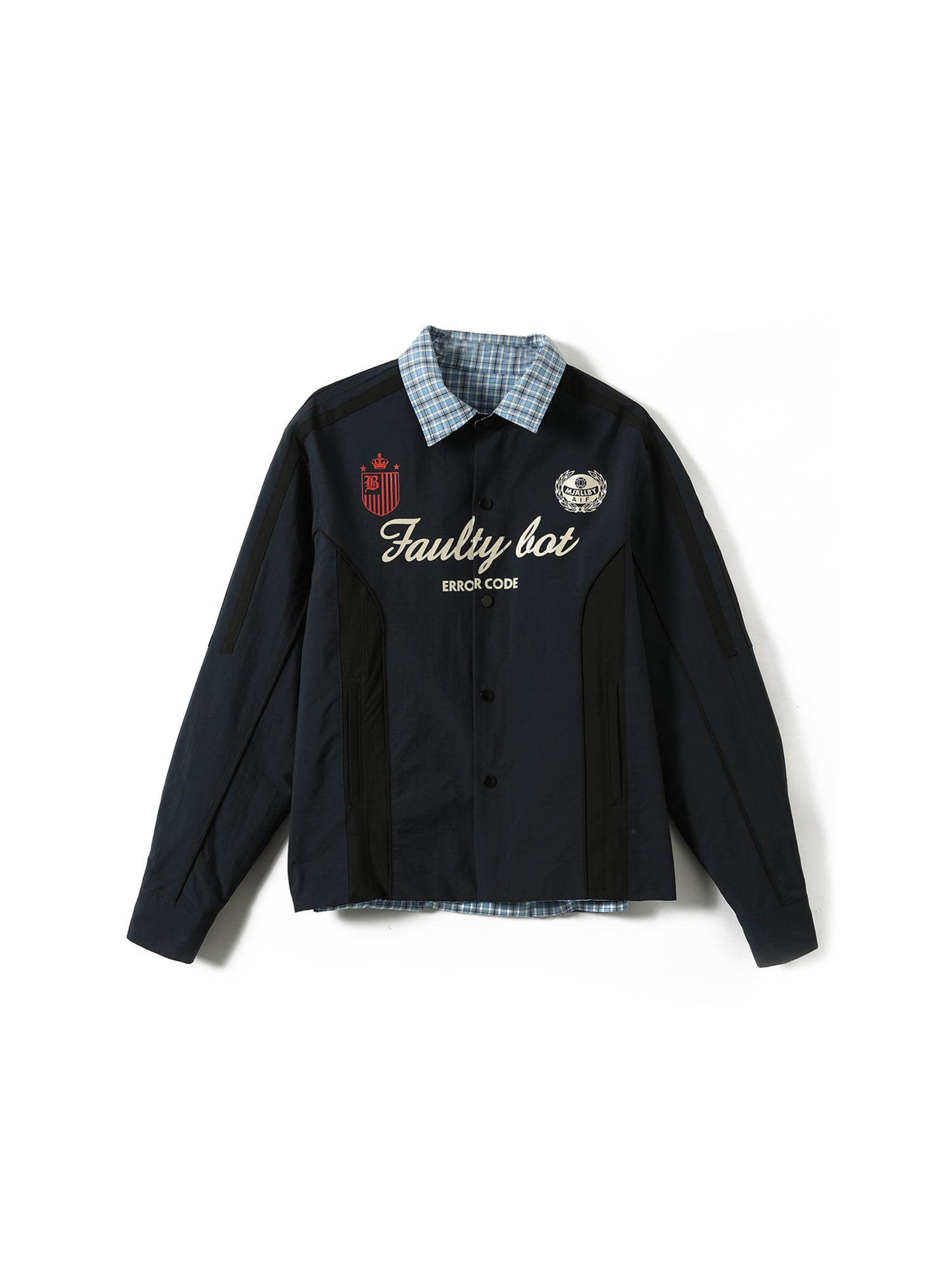 ERROR CODE ROBOT Retro Reversible Plaid Shirt