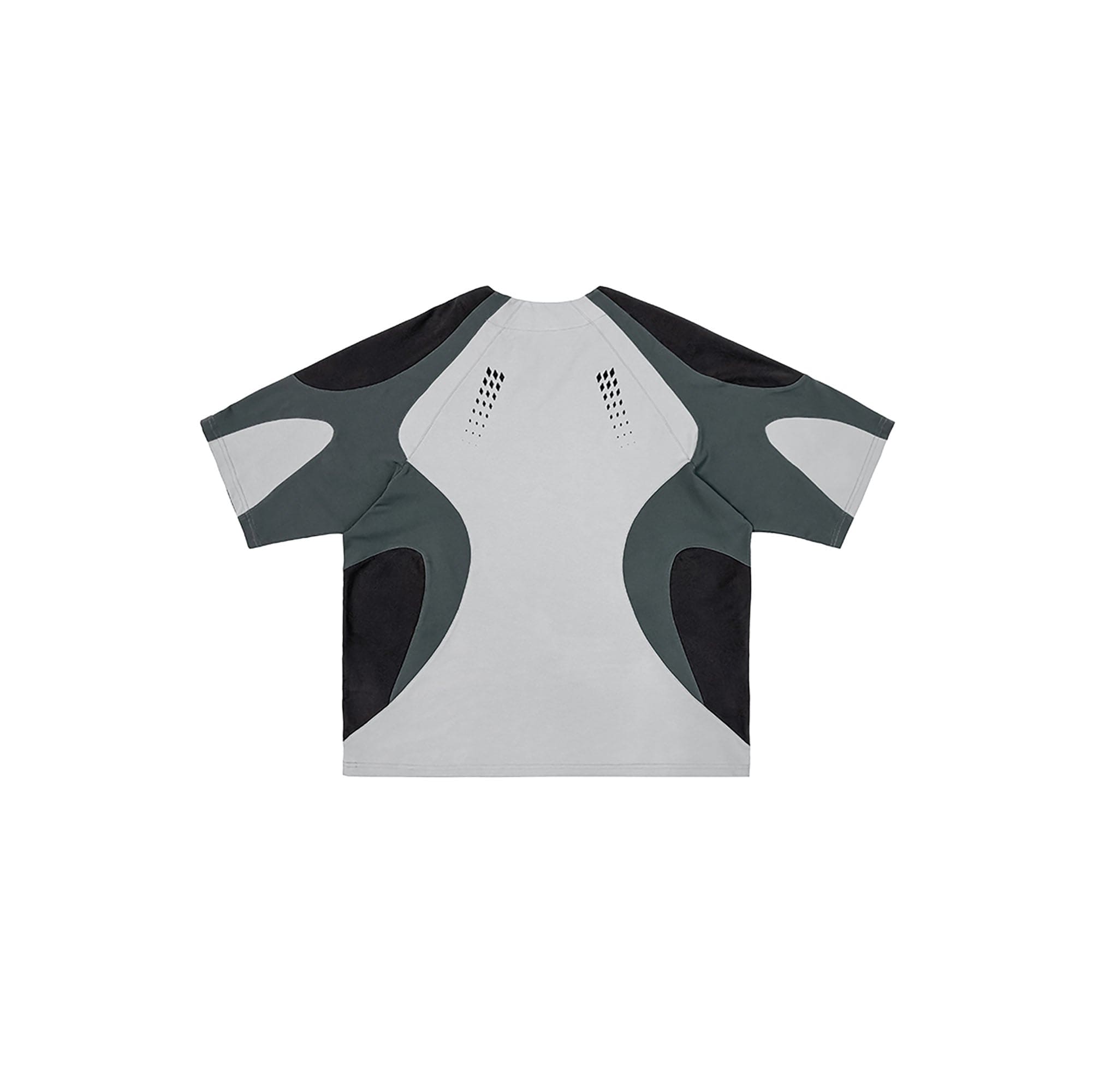 MIICHOUS Arc Spliced Dual Half-Zip Raglan T-Shirt