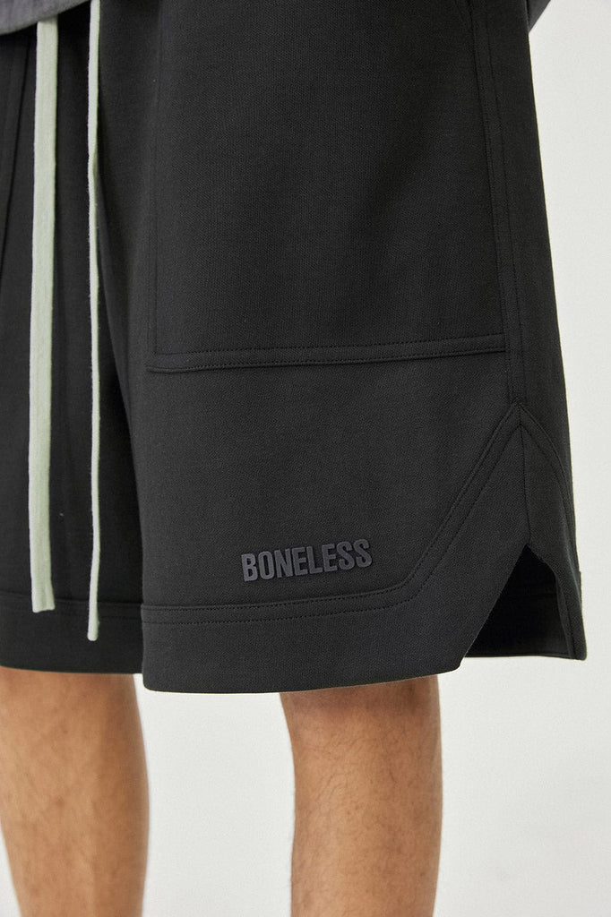 BONELESS Drawstring Big Pocket Logo Shorts, premium urban and streetwear designers apparel on PROJECTISR.com, BONELESS
