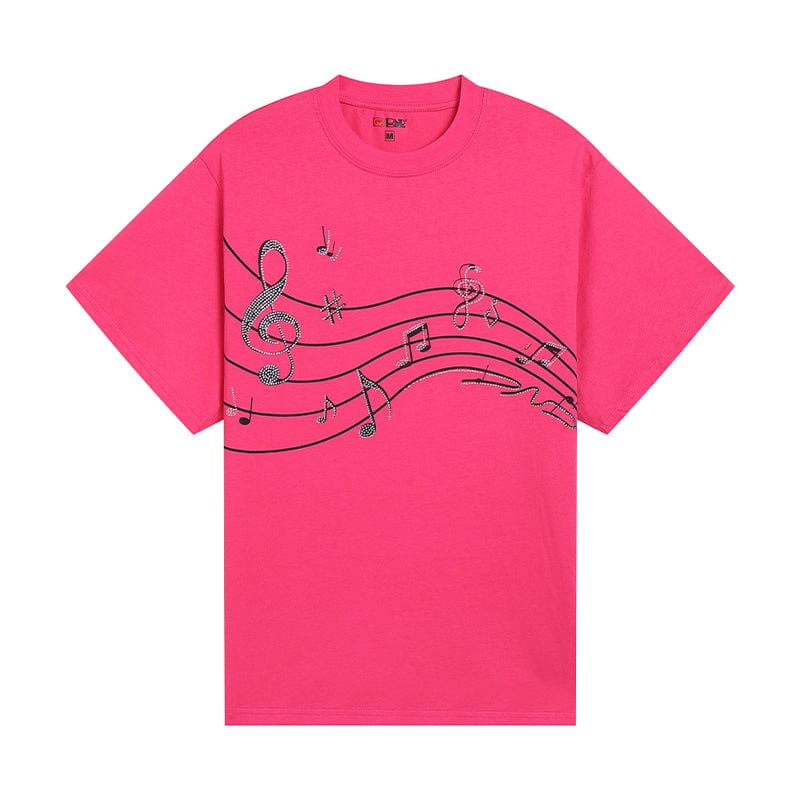 DND4DES Diamonds Music Note T-Shirt, premium urban and streetwear designers apparel on PROJECTISR.com, DND4DES