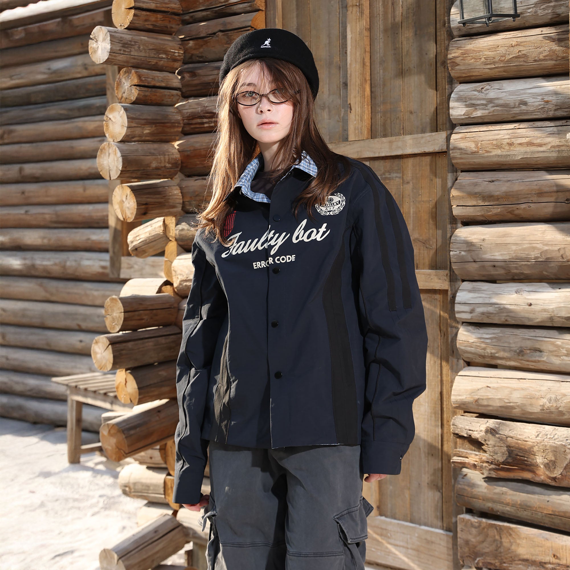 ERROR CODE ROBOT Retro Reversible Plaid Shirt