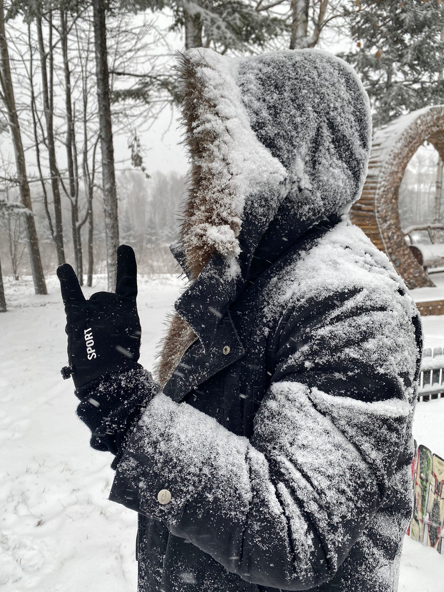 CATSSTAC Faux Fur-Trimmed Utility Parka