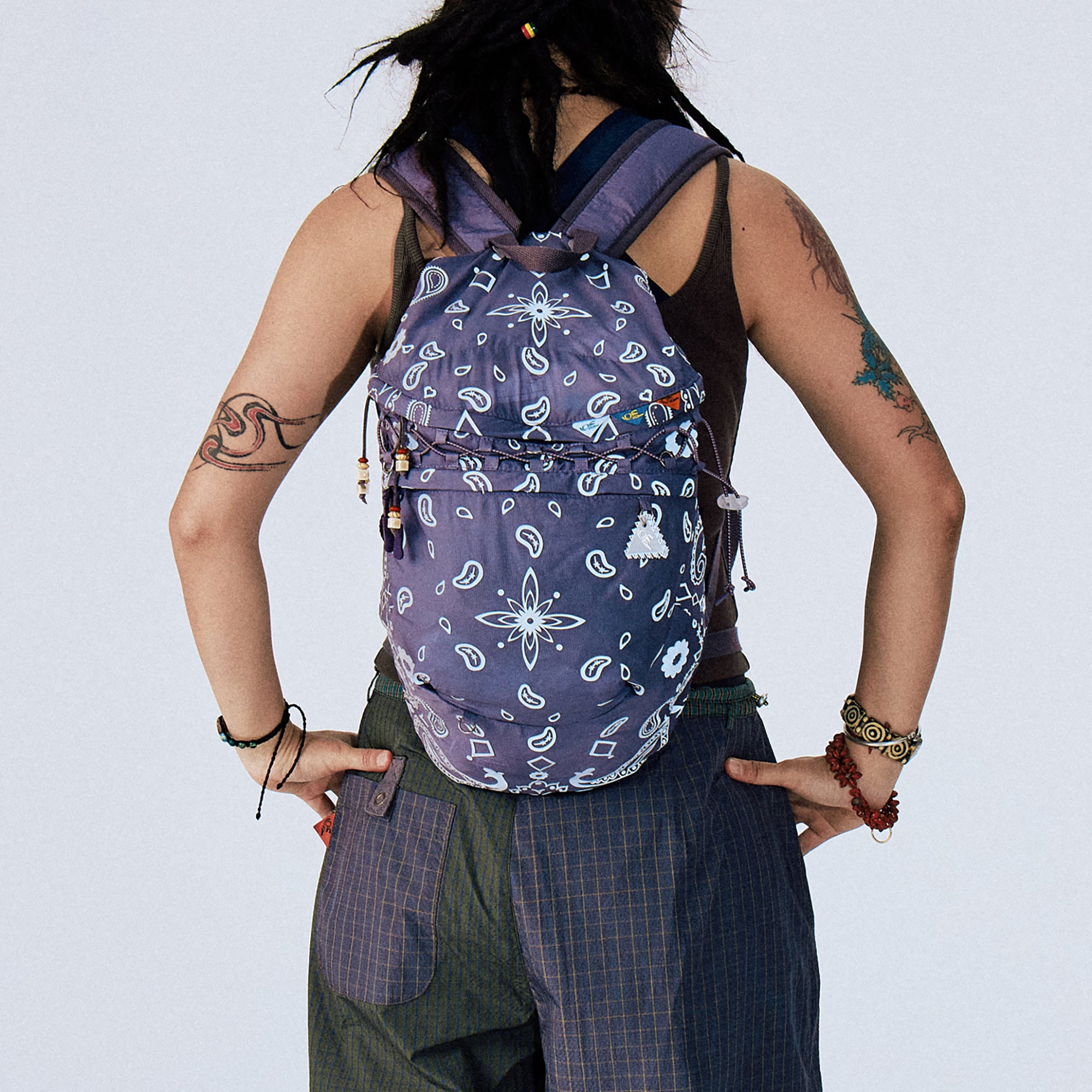 CONPCONP 3M Reflective Paisley Lightweight Backpack