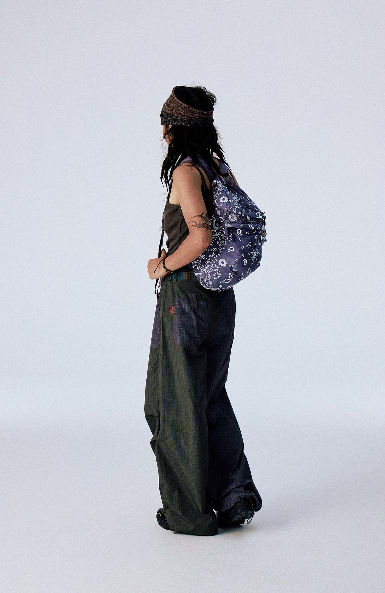 CONPCONP 3M Reflective Paisley Lightweight Backpack