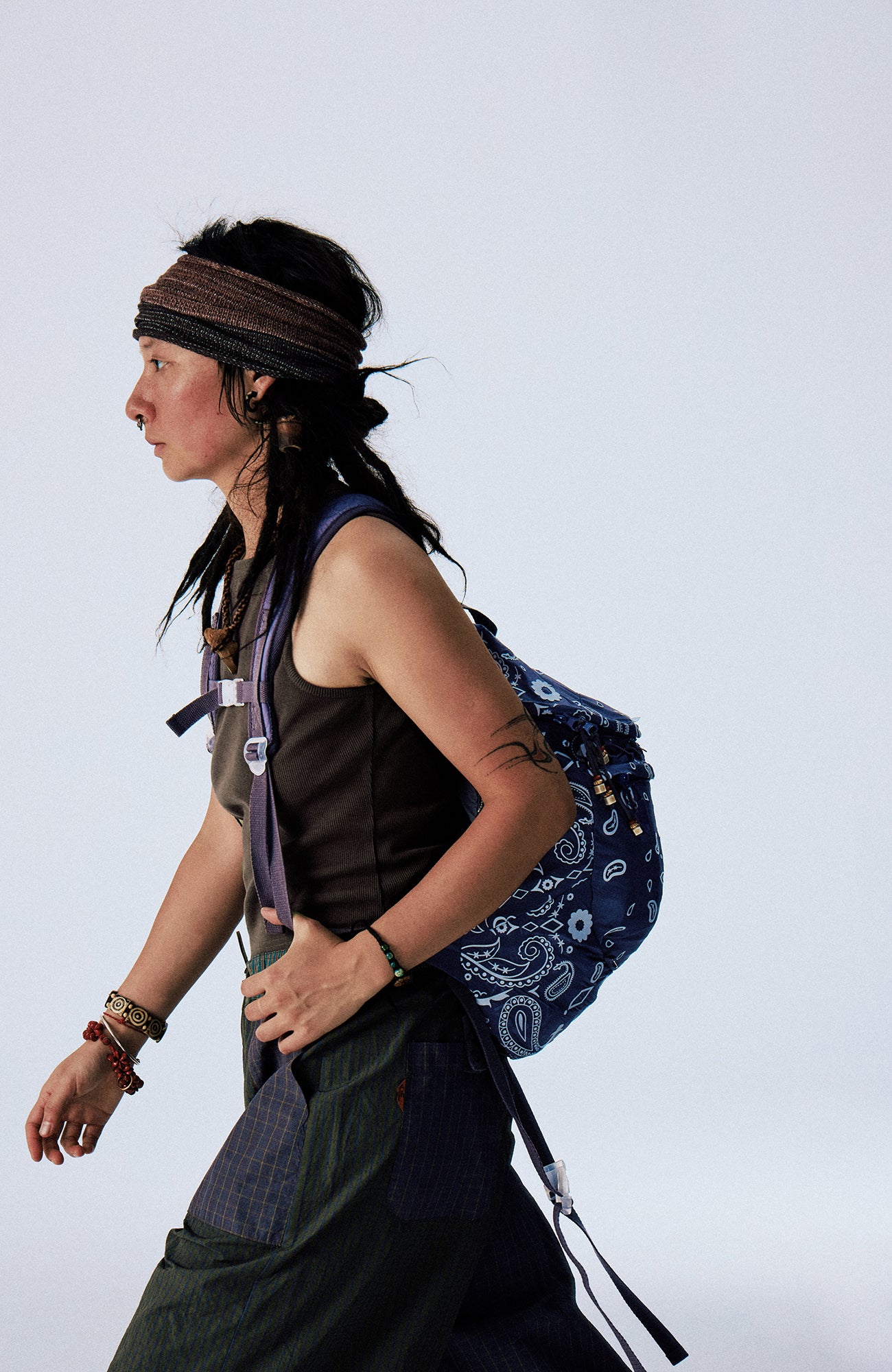 CONPCONP 3M Reflective Paisley Lightweight Backpack