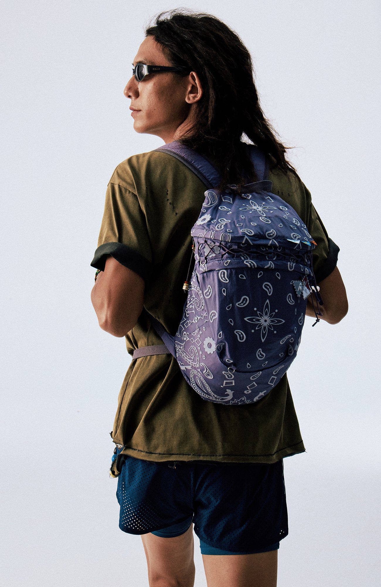 CONPCONP 3M Reflective Paisley Lightweight Backpack