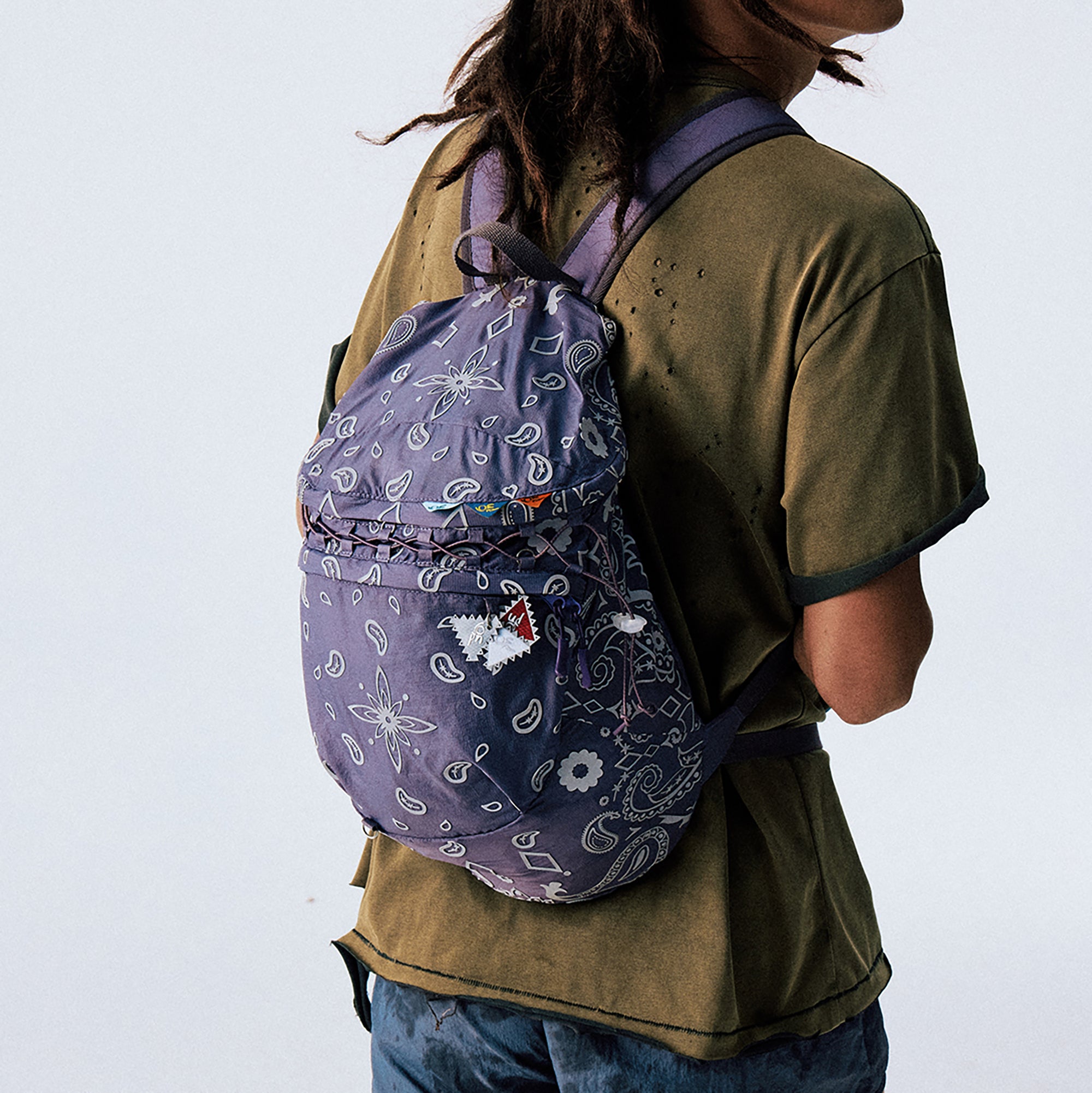 CONPCONP 3M Reflective Paisley Lightweight Backpack