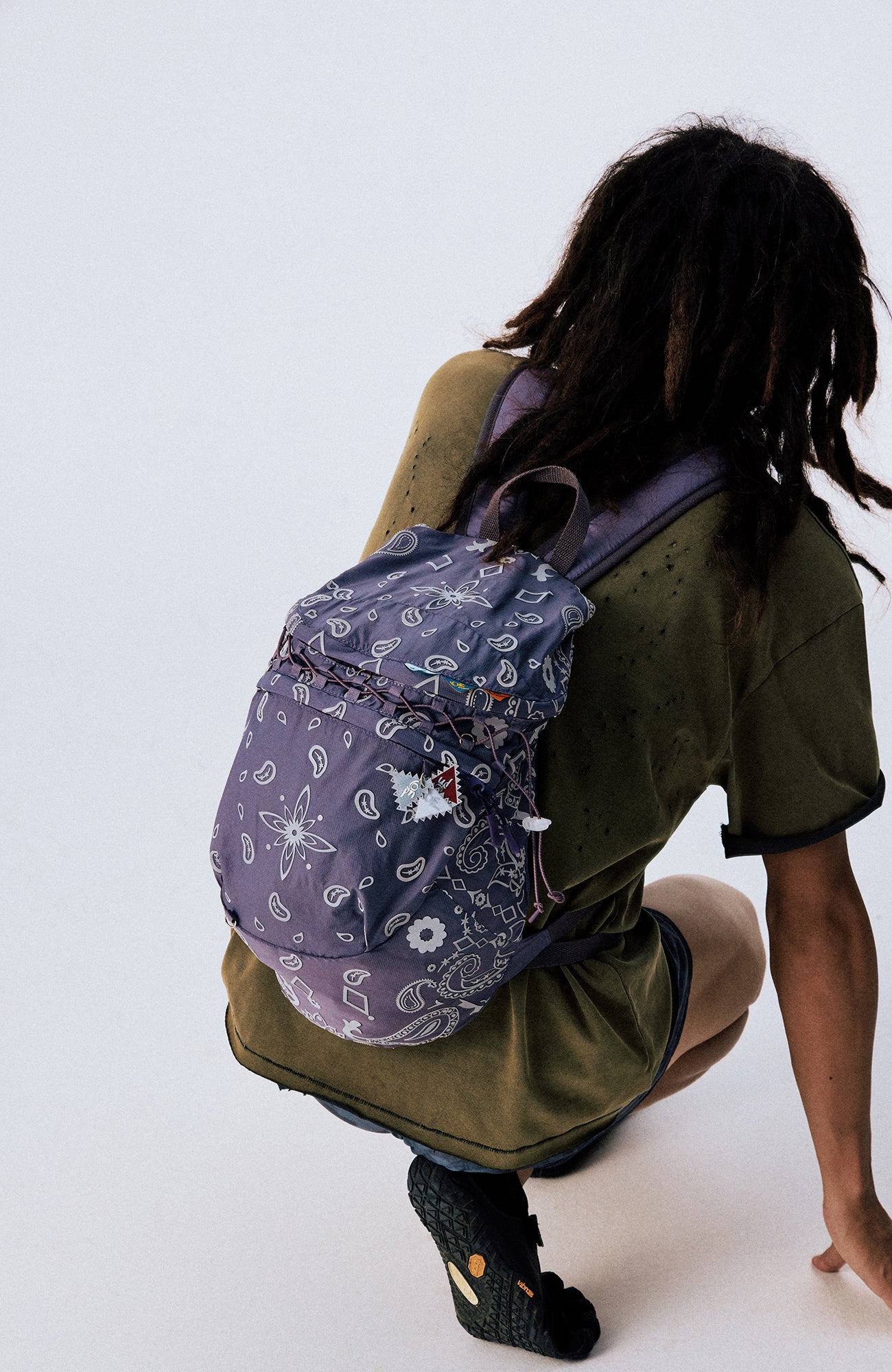 CONPCONP 3M Reflective Paisley Lightweight Backpack
