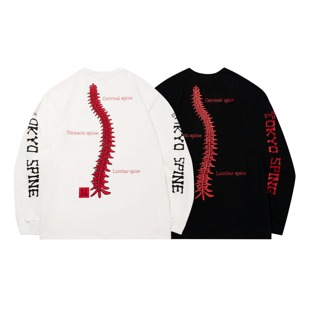 UNDER20 Tokyo Spine Long Sleeve T-shirt, premium urban and streetwear designers apparel on PROJECTISR.com, UNDER20