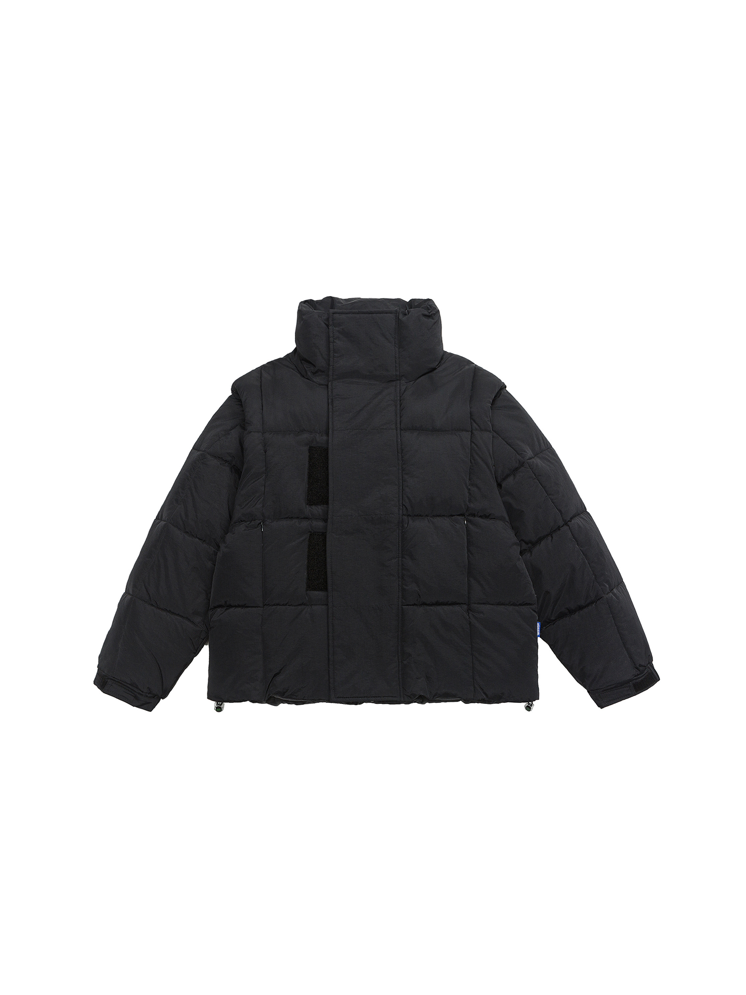 ME DA IGUAL Detachable Sleeve Stand-Collar Quilted Jacket