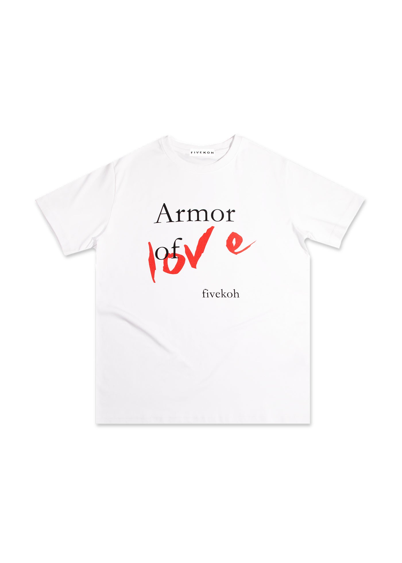 FIVEKOH Armor of Love Slogan T-Shirt