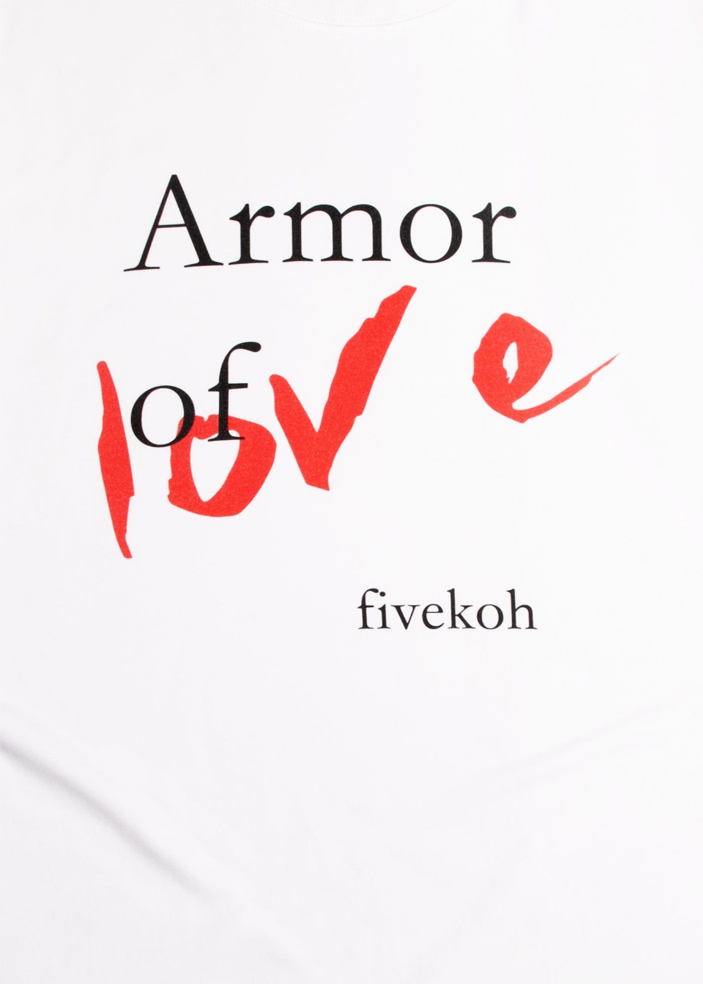 FIVEKOH Armor of Love Slogan T-Shirt