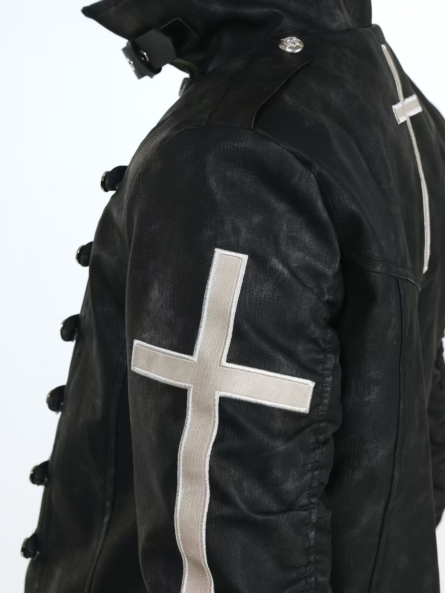 DETW Cross-Button Structured Coat