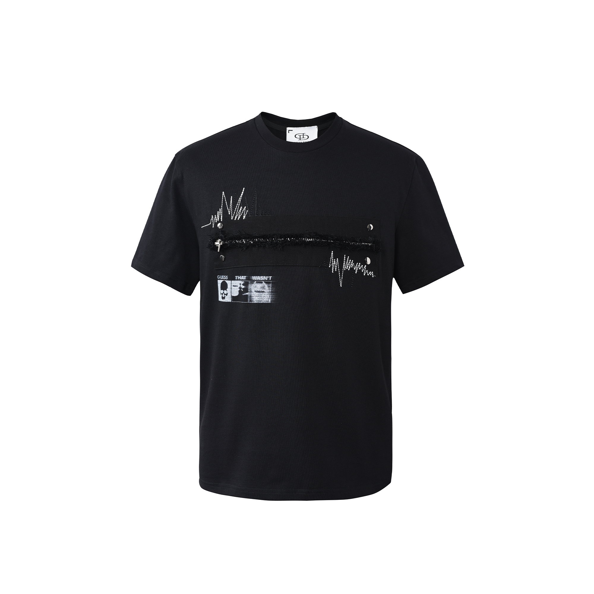 DREAM BAND Punk Graphic Zippered T-Shirt