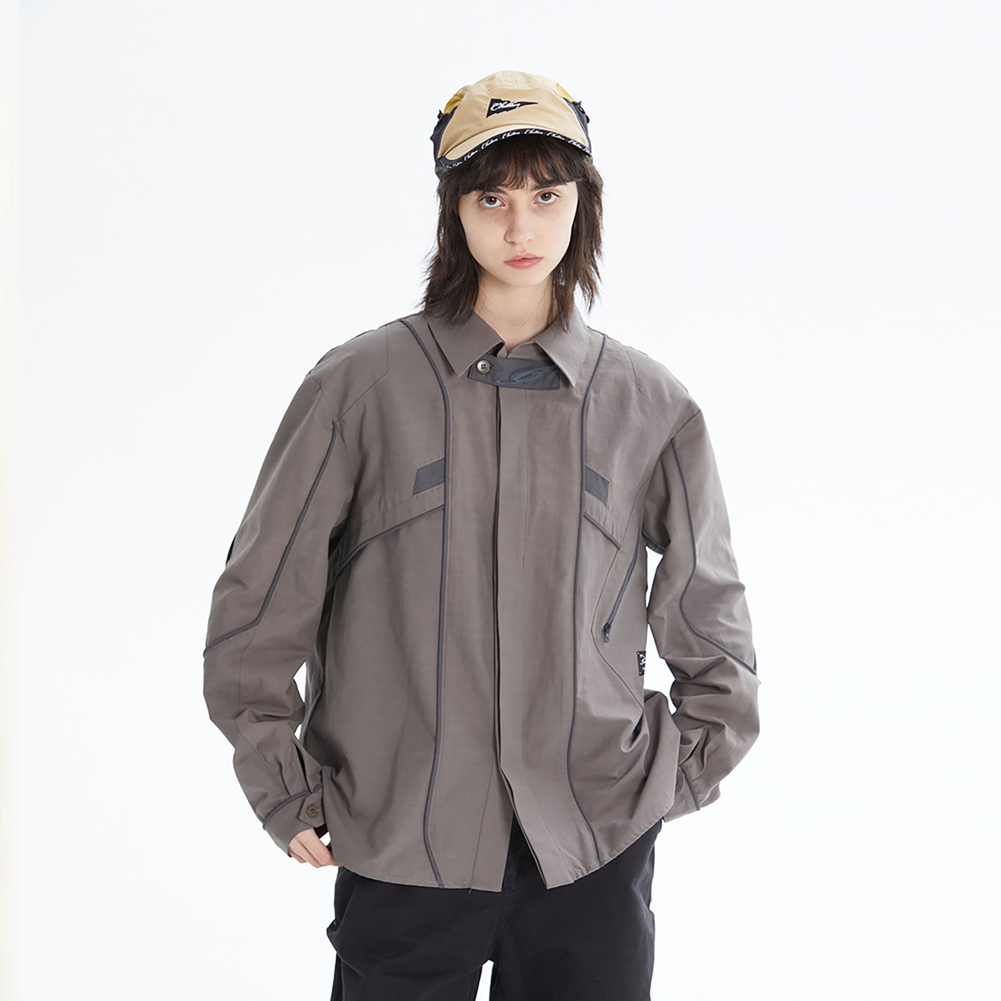 ERROR CODE ROBOT Modular Panel Button-Up Utility Shirt