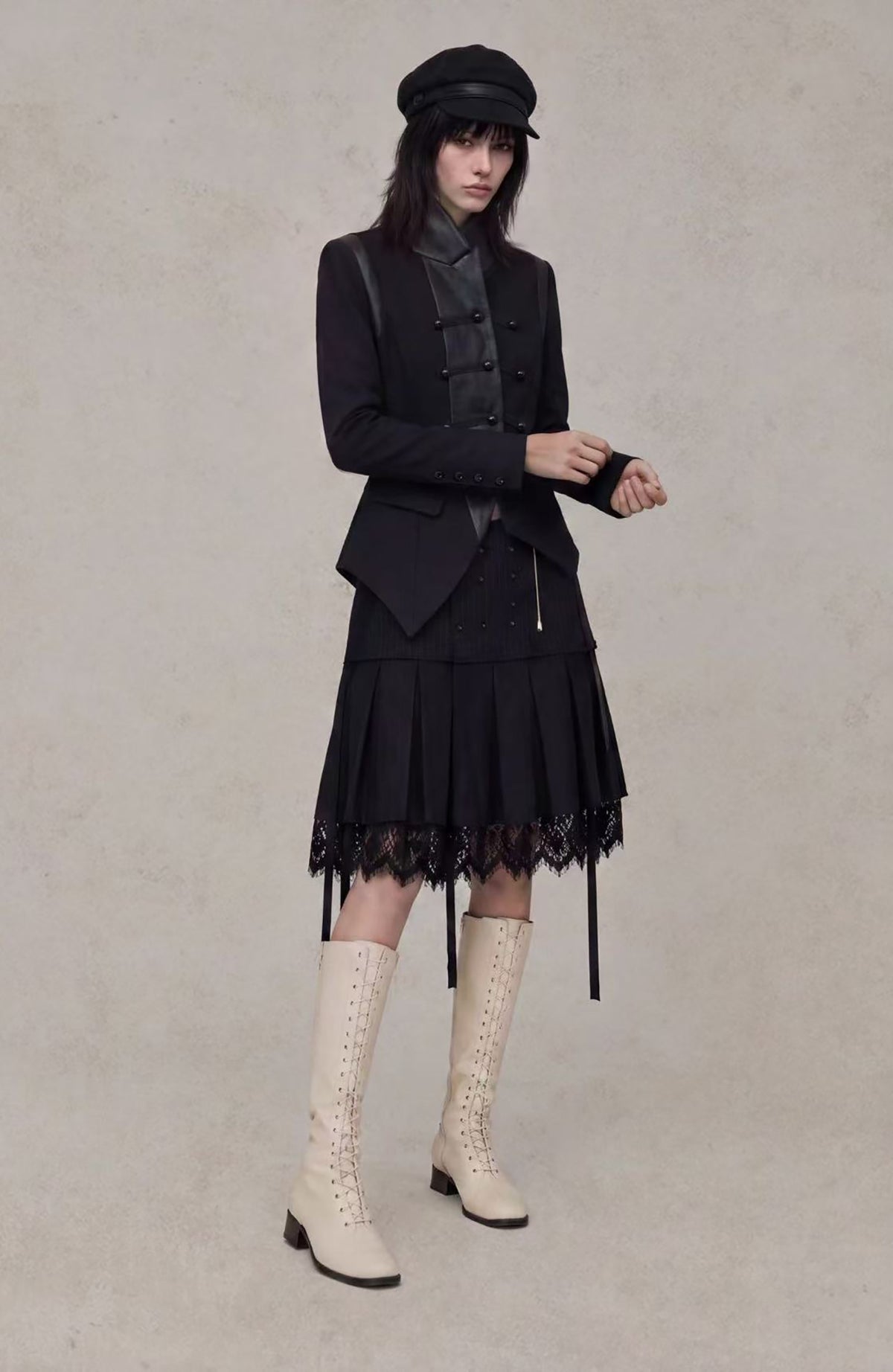 2000RSK Asymmetrical Deconstructed Court Jacket