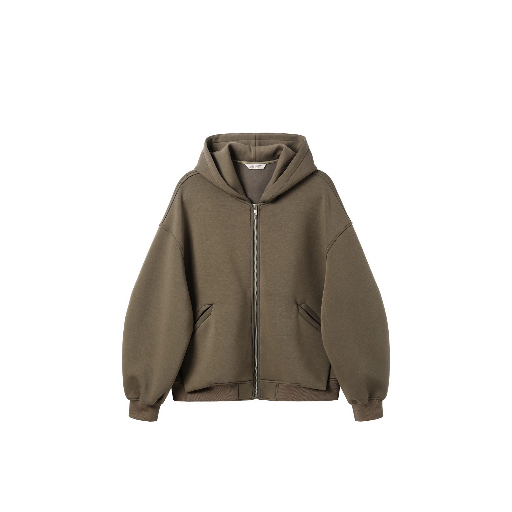 ALVNG AR ANTS Structured Curved Sleeve Pointed Hood Jacket