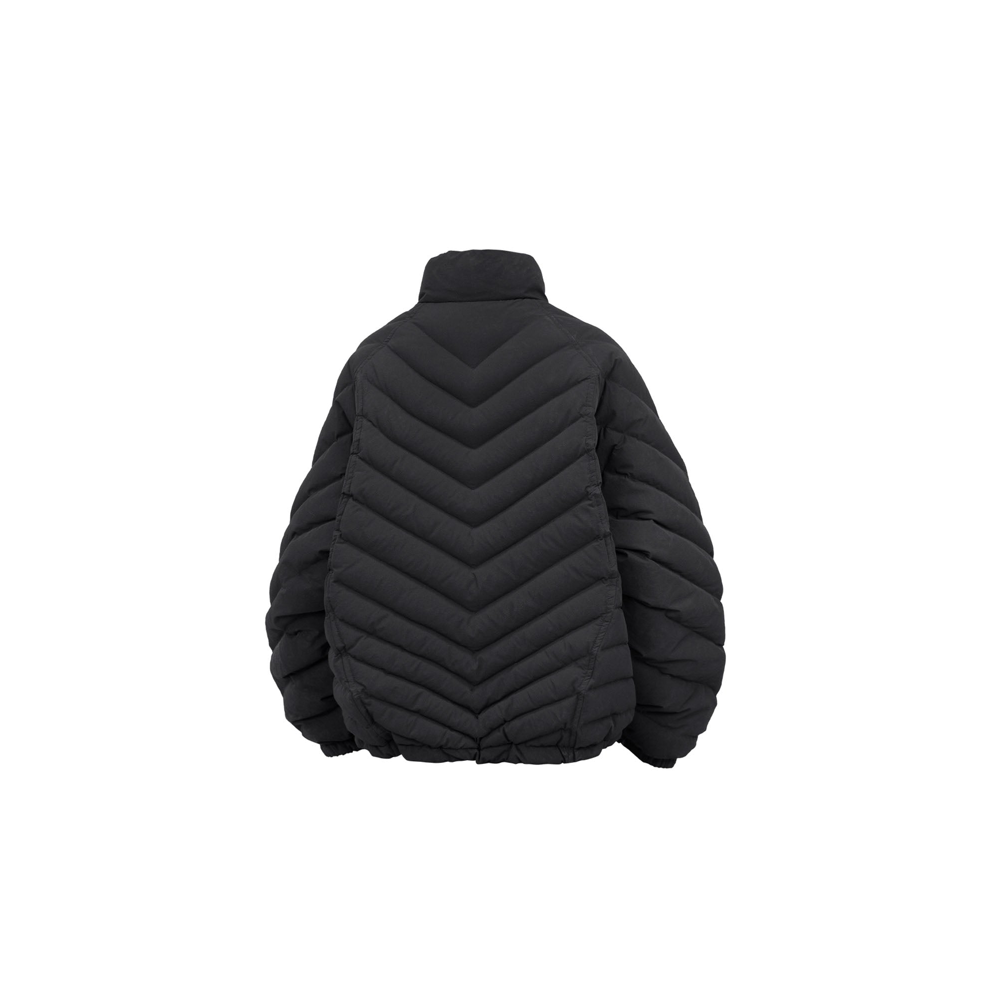 RELABEL V-Segment Ribcage Puffer Jacket Black