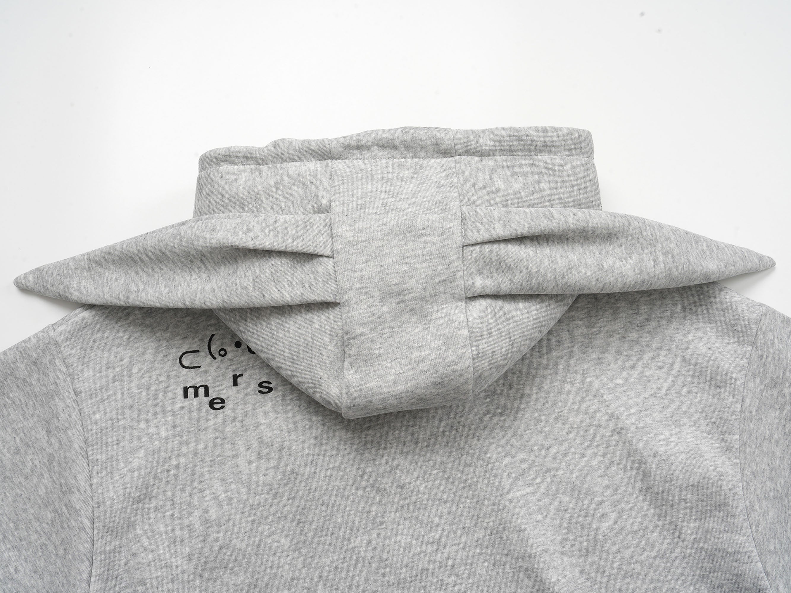 CLP Rabbit Ear Doodle Zip-Up Hoodie