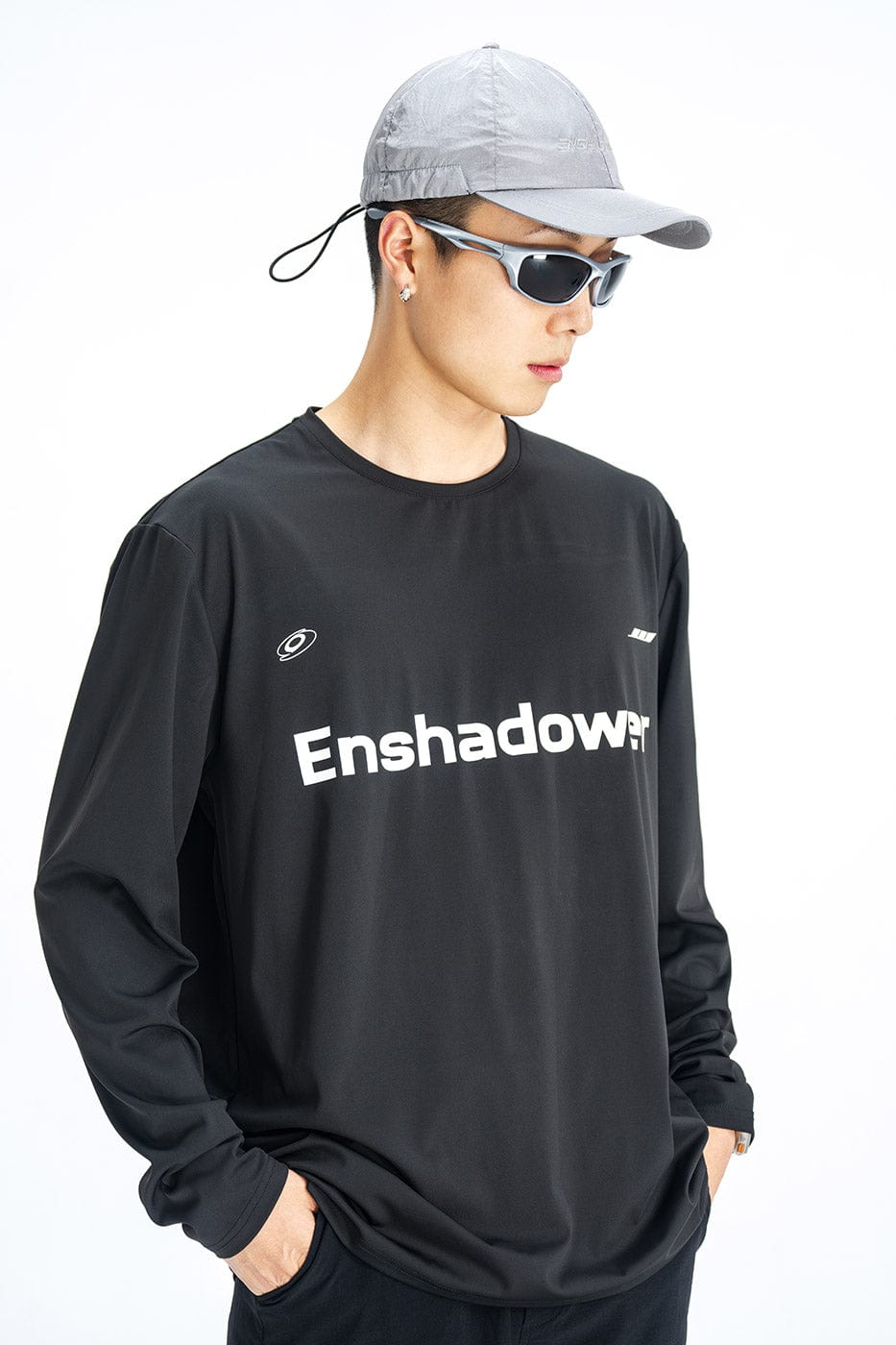 ENSHADOWER Quick-Dry Logo L/S Tee, premium urban and streetwear designers apparel on PROJECTISR.com, ENSHADOWER