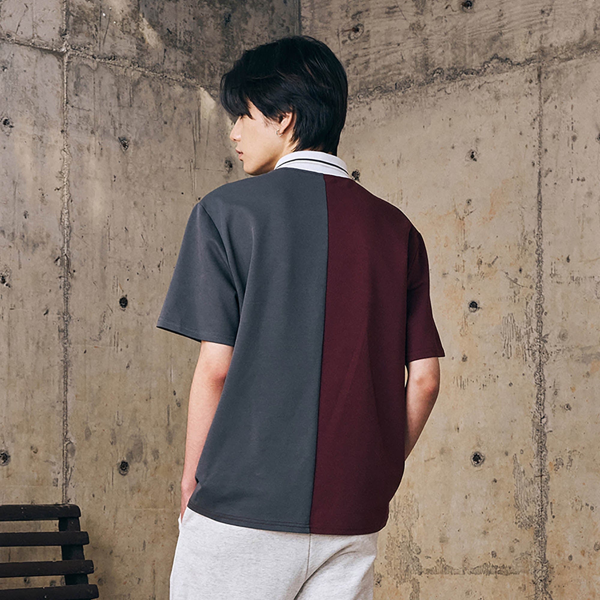 ENSHADOWER Retro Contrast Panel Polo T-Shirt, premium urban and streetwear designers apparel on PROJECTISR.com, ENSHADOWER