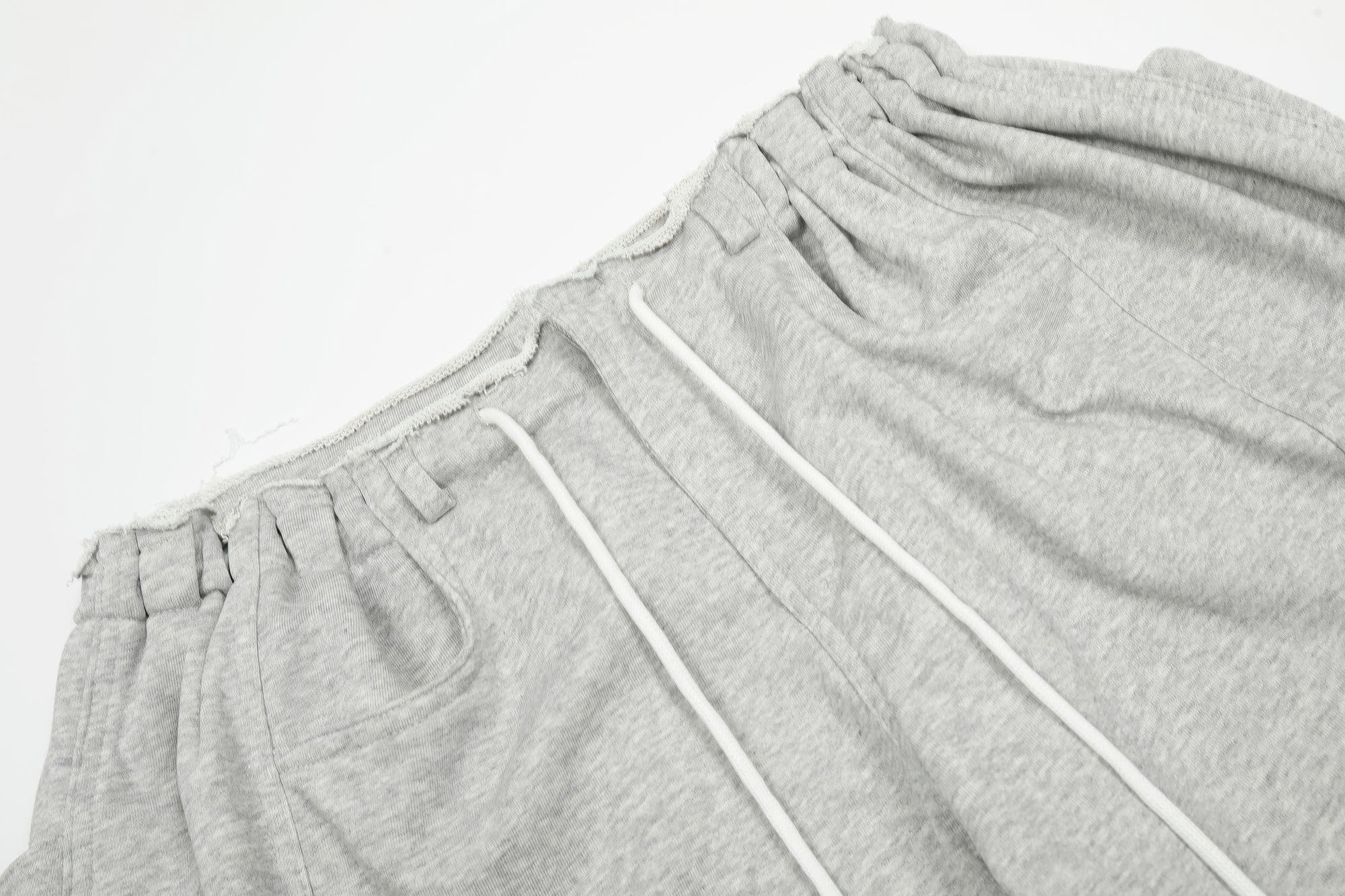 CLP Middle Spliced Ruched-Waist Sweatpants