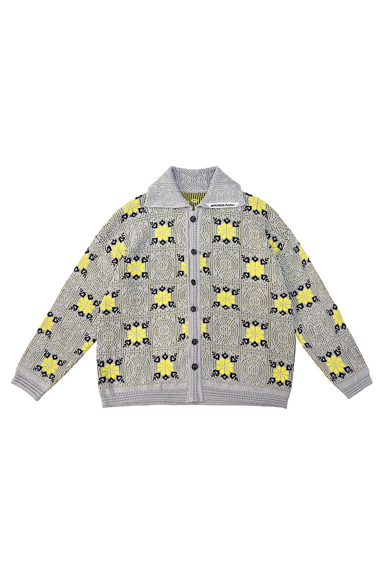 MIICHOUS Edelweiss Knit Button-Up Cardigan, premium urban and streetwear designers apparel on PROJECTISR.com, Miichous