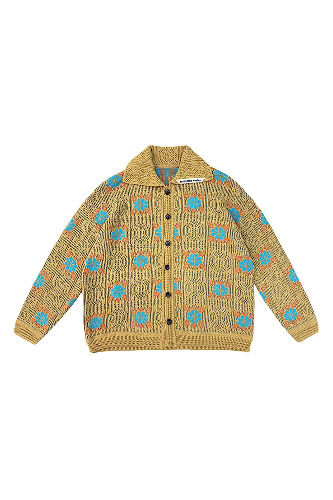 MIICHOUS Edelweiss Knit Button-Up Cardigan, premium urban and streetwear designers apparel on PROJECTISR.com, Miichous