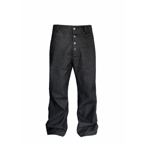 【送料&関税込】Frame Button Detailed Straight Leg Jeans FRAME Le High Straight high-rise straight-leg jeans | THE OUTNET