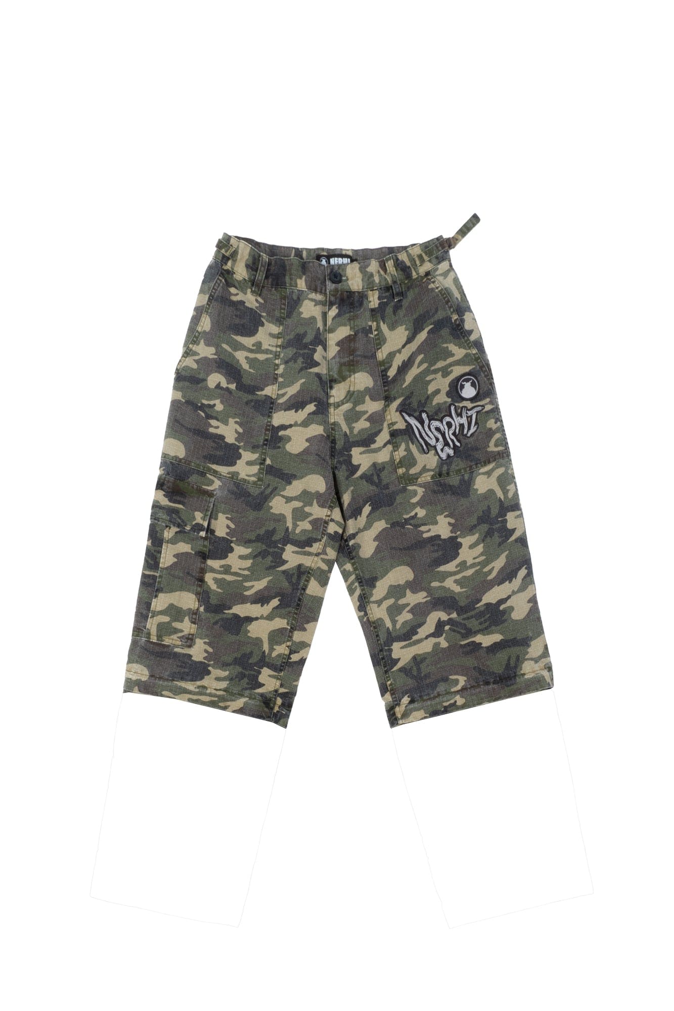 NERHI Detachable Camo Cargo Pants, premium urban and streetwear designers apparel on PROJECTISR.com, NERHI