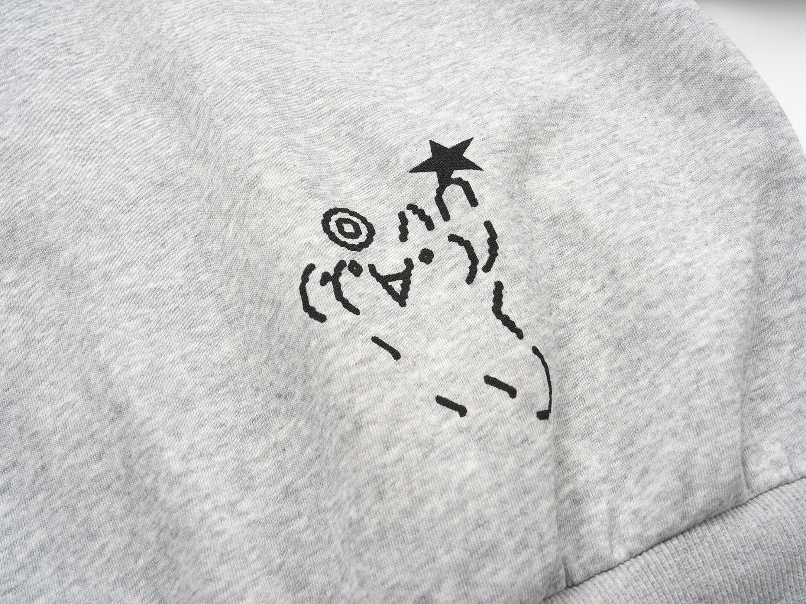 CLP Rabbit Ear Doodle Zip-Up Hoodie