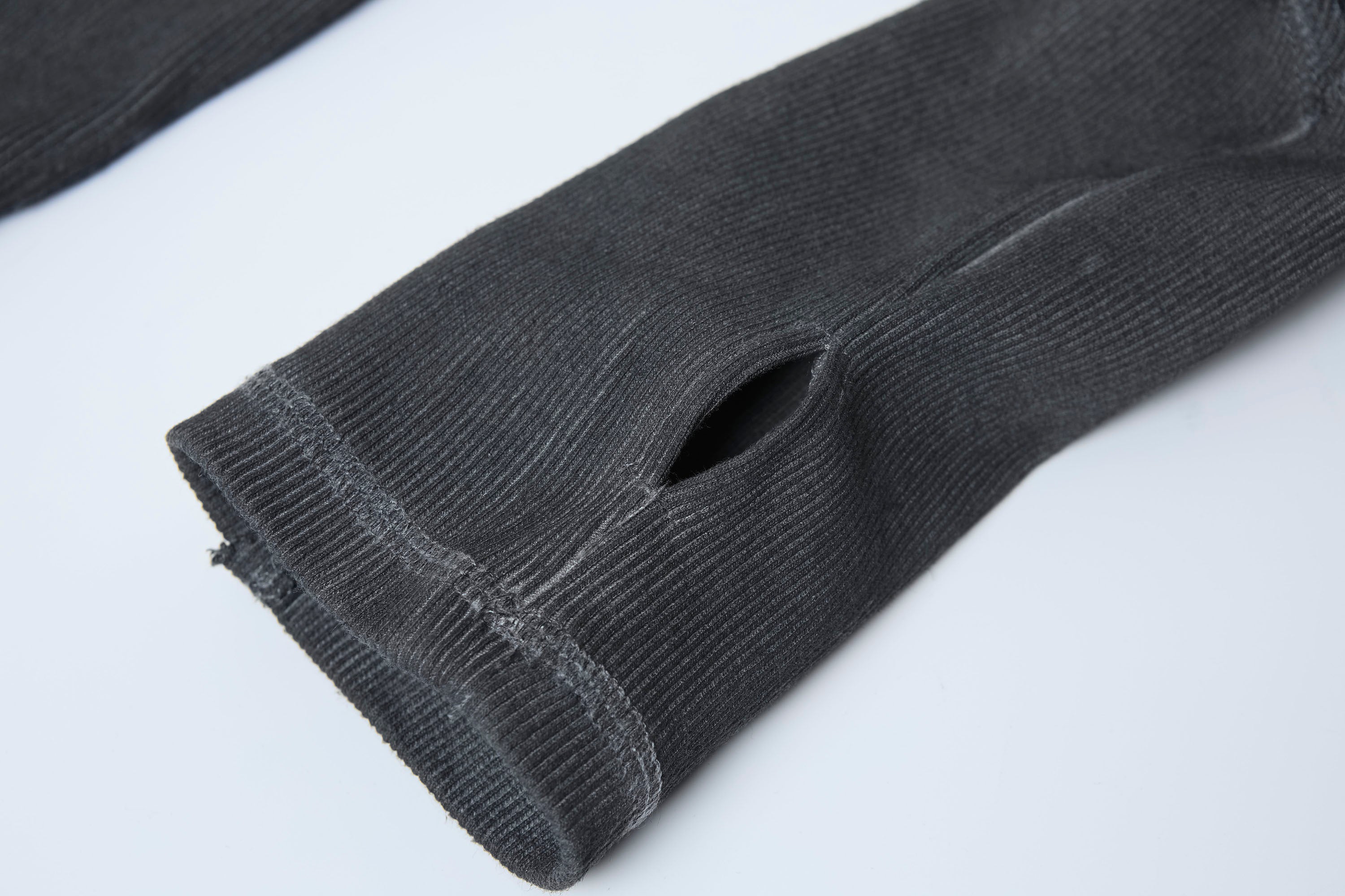 CLP Distressed Raw-Seam Paneled Long-Sleeve Tee, premium urban and streetwear designers apparel on PROJECTISR.com, CLP