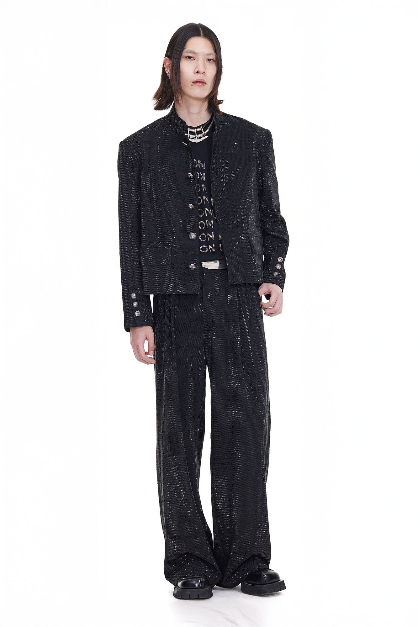 FACEONLAB Diamond Straight-Leg Pants