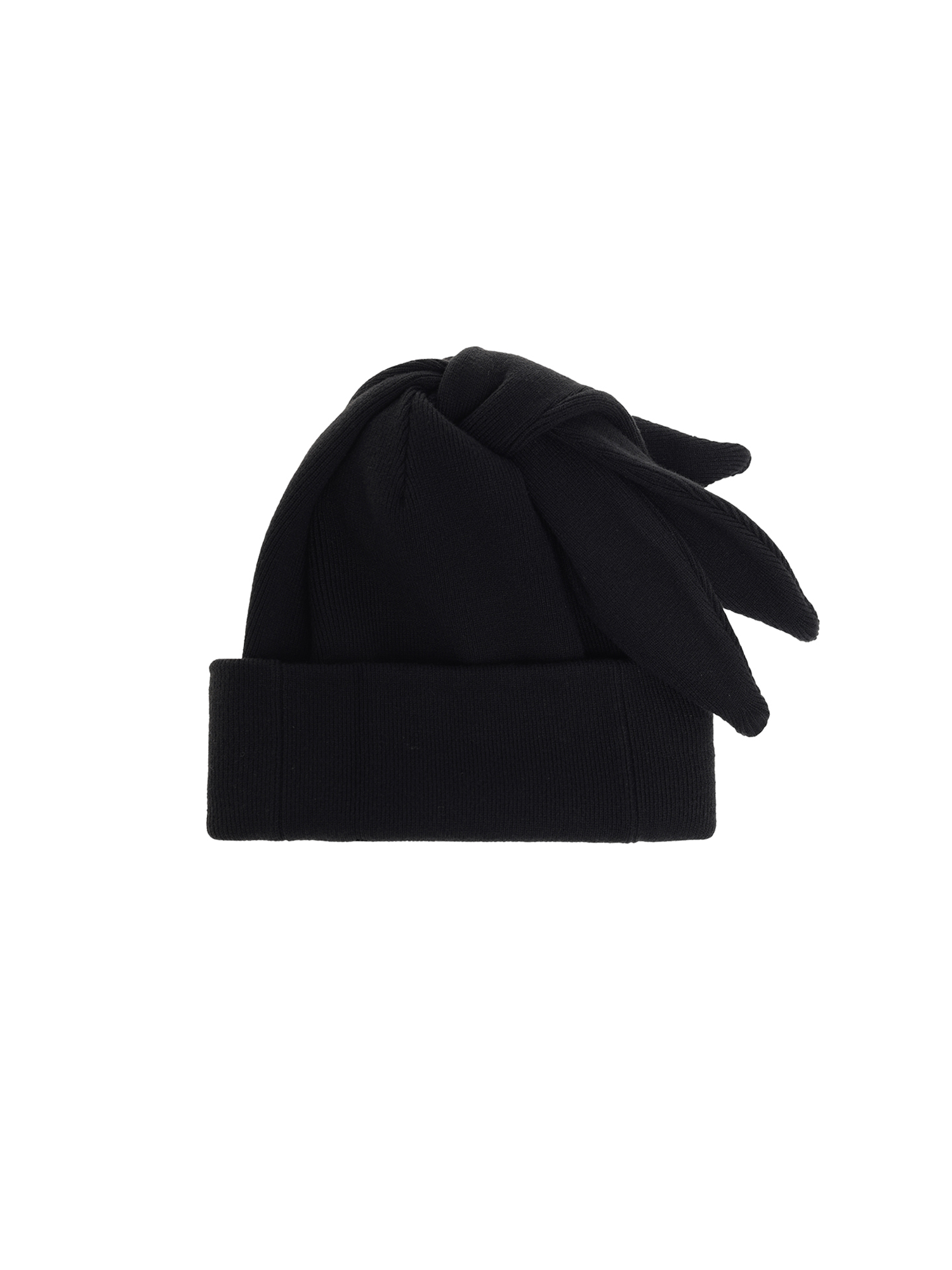 6CRAYON Trible-ear Ribbed Knit Beanie